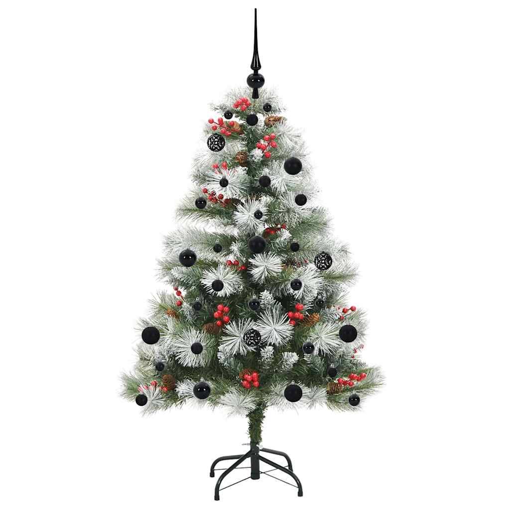 vidaXL Künstlicher Weihnachtsbaum Grün und Weiß 150 cm