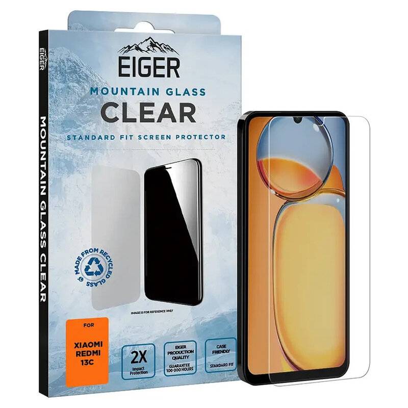 Eiger Schutzglas 3D Xiaomi Redmi 13C (transparent)