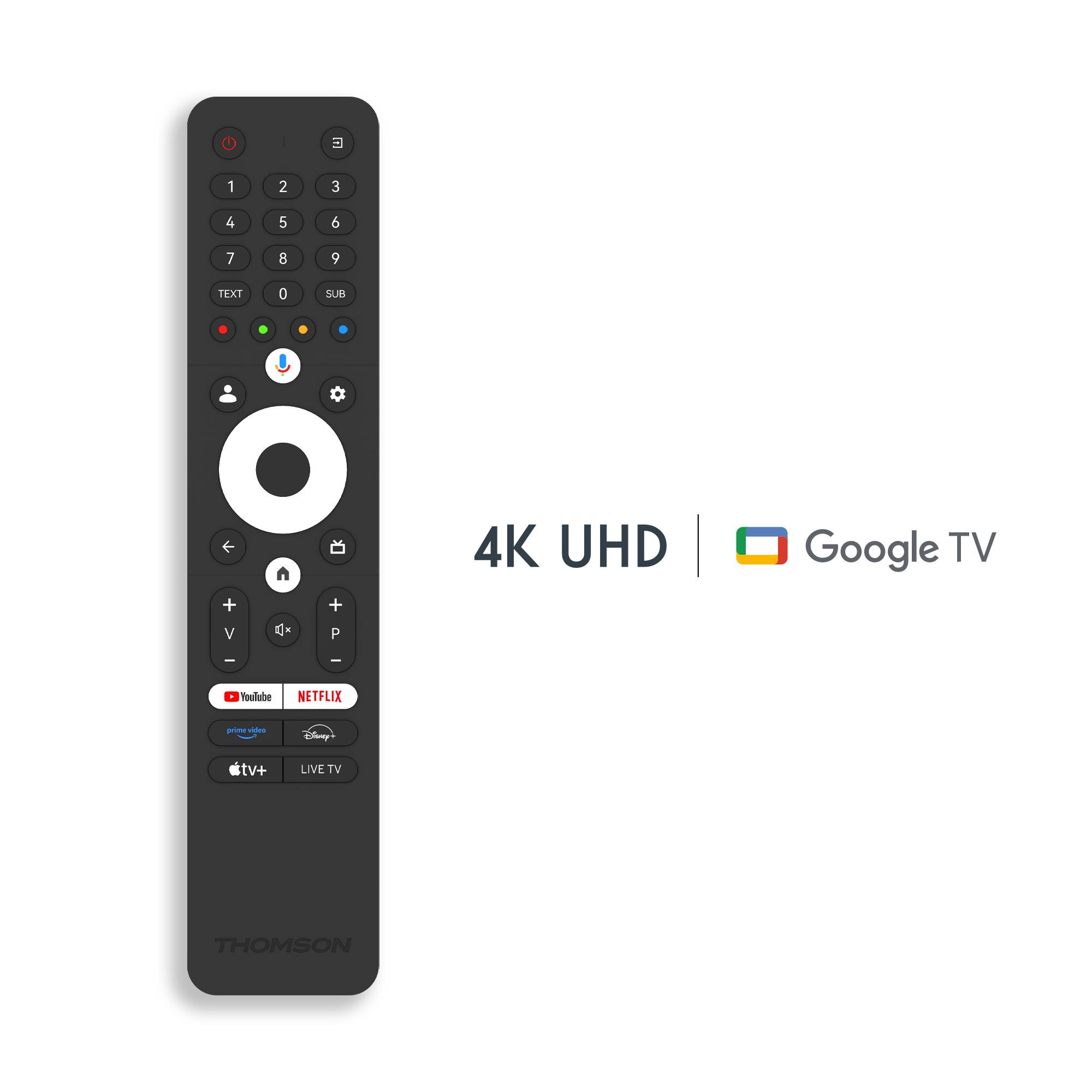 Thomson-Fernbedienung für 4k Google TV -RC112GU-