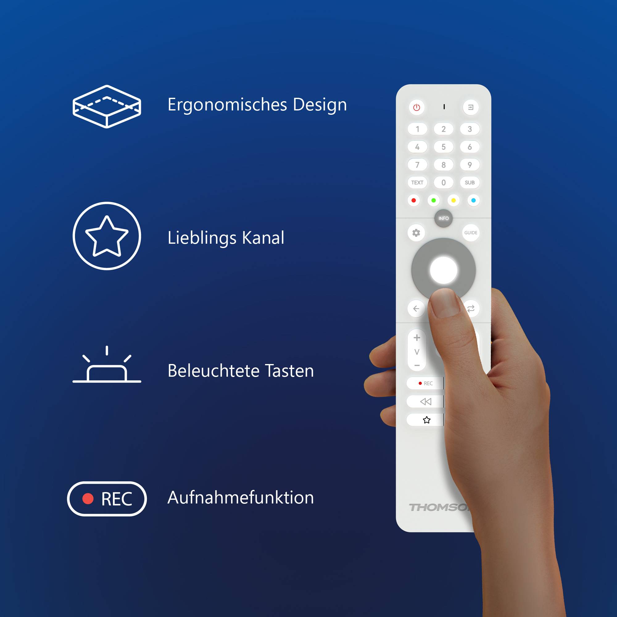 Thomson Weiss Fernbedienung für Easy TV -RC112DW-