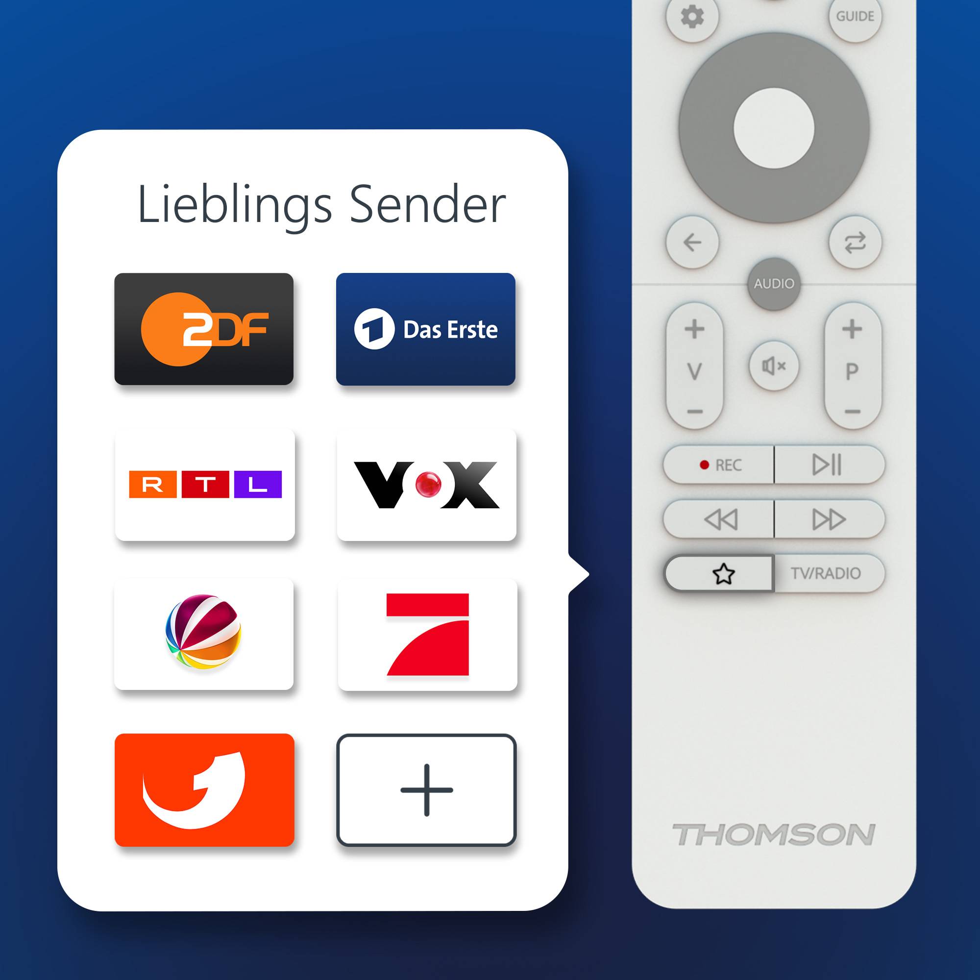 Thomson Weiss Fernbedienung für Easy TV -RC112DW-