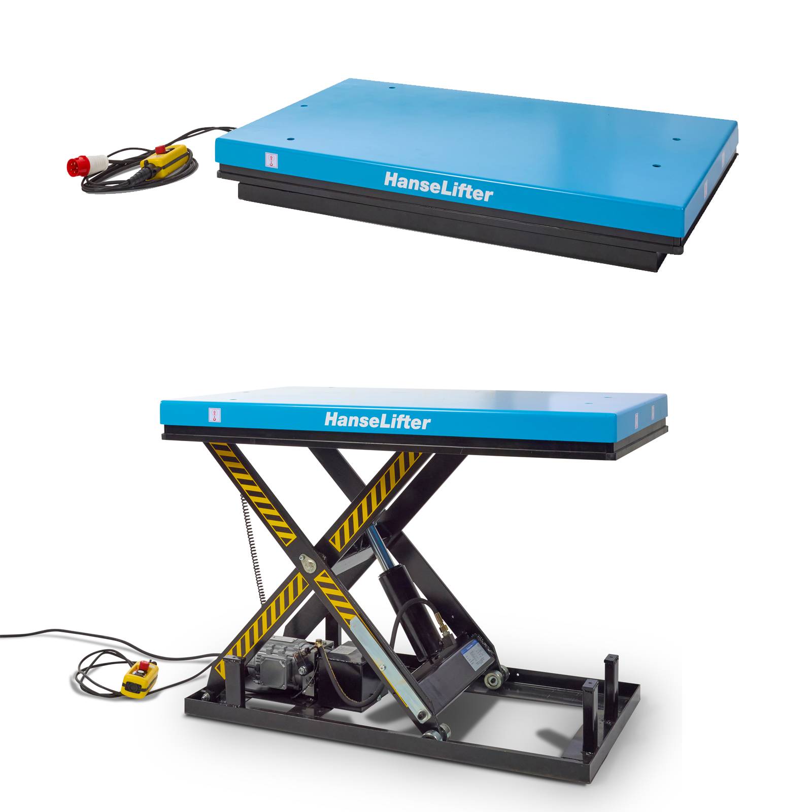 Hanselifter Stationärer Scherenhubtisch HIW1006 Hubhöhe 1300mm Tragkraft 1000kg Betriebsspannung 380V