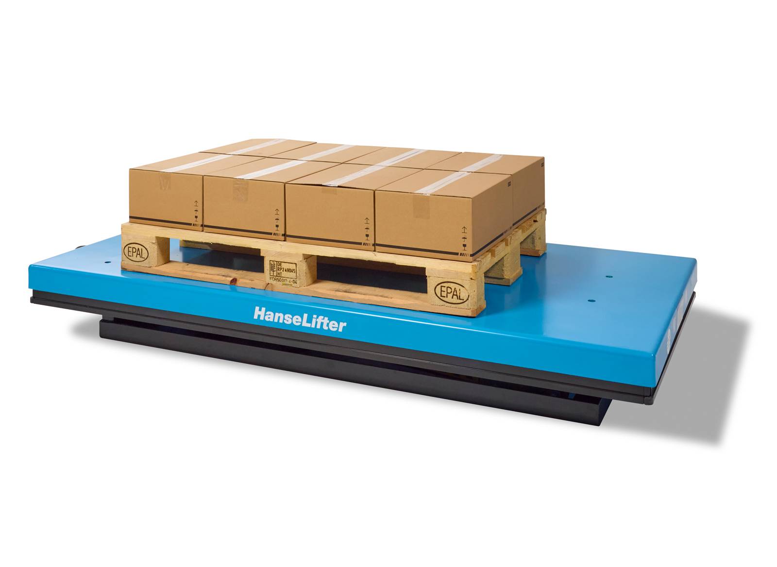 Hanselifter Stationärer Scherenhubtisch HIW2000 Hubhöhe 1010mm Tragkraft 2000kg Betriebsspannung 230V