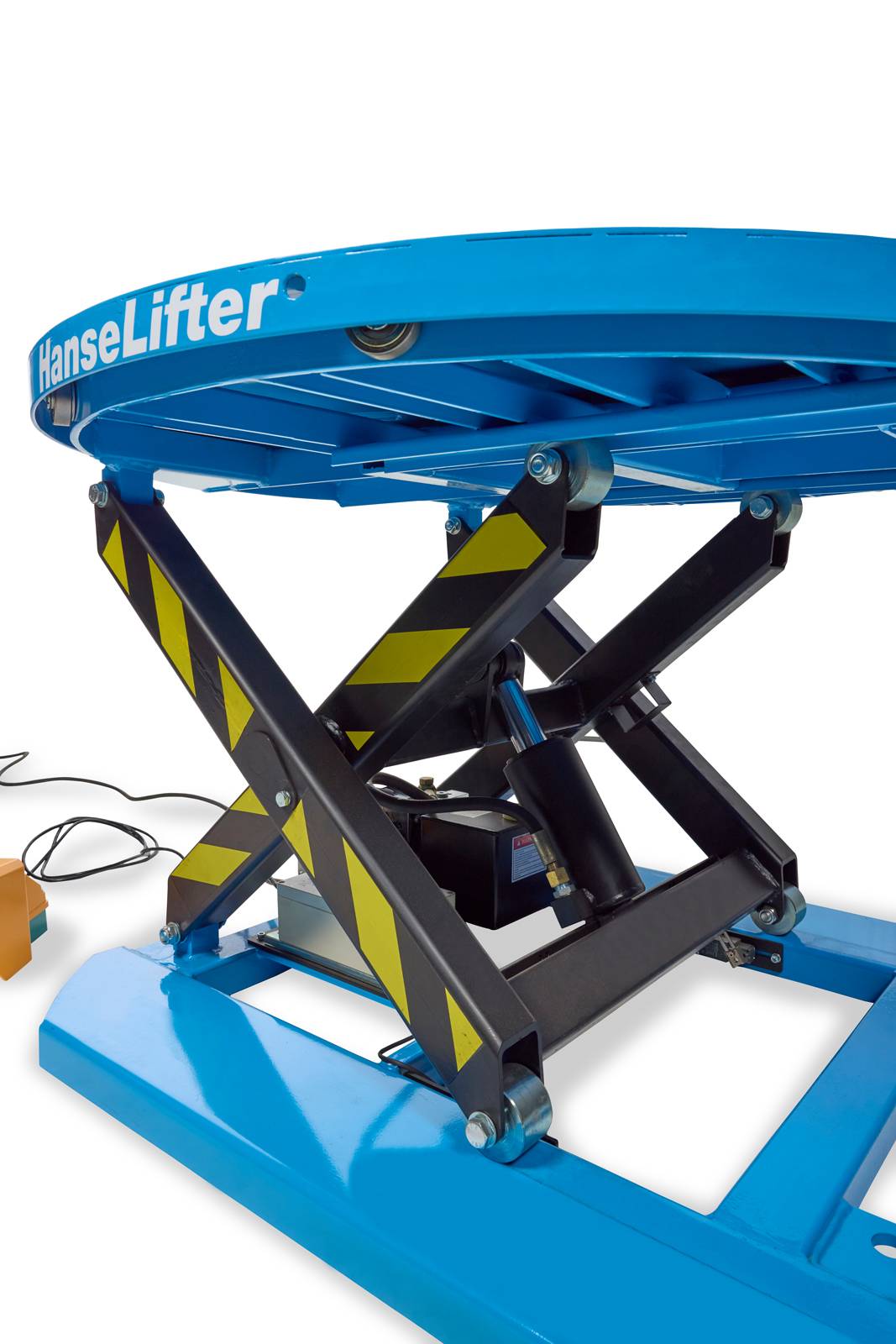 Hanselifter Stationärer Hubtisch mit drehbarer Plattform Hubhöhe 700mm Tragkraft 1000kg Betriebsspannung 380 V