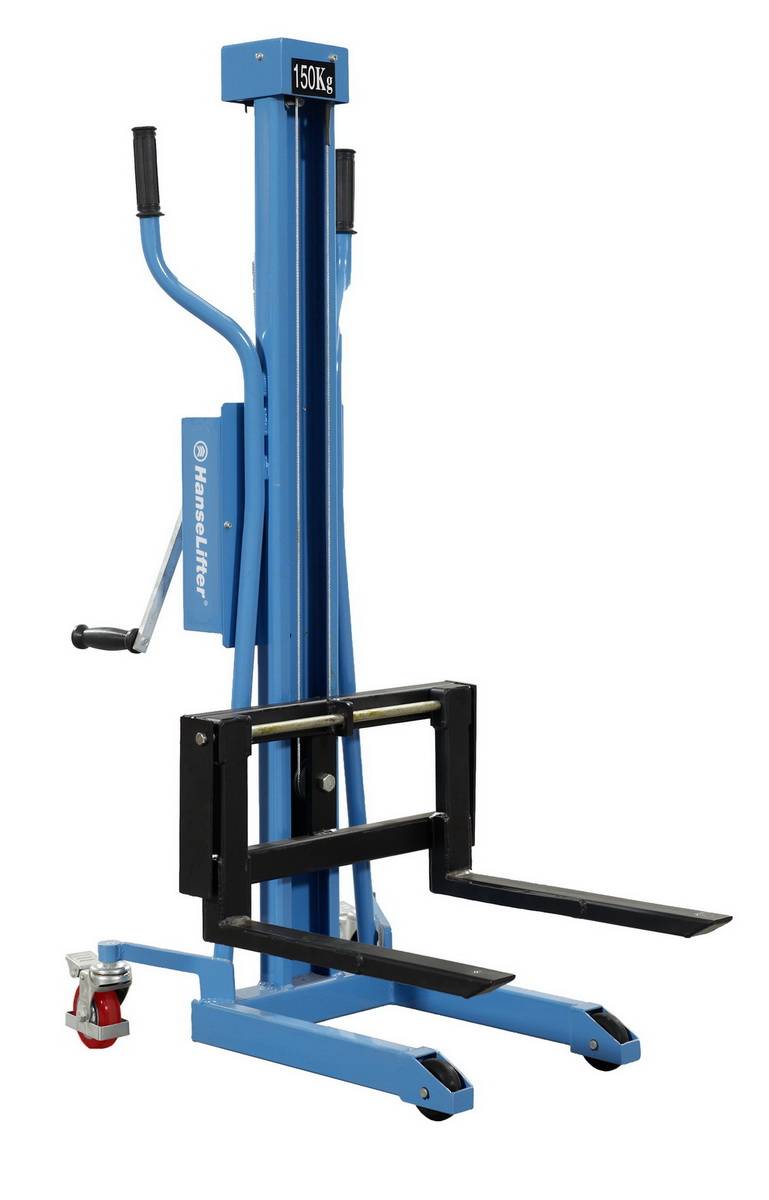 Hanselifter Handwindenstapler HWHH80 Hubhöbe bis 1100mm Tragkraft 80kg