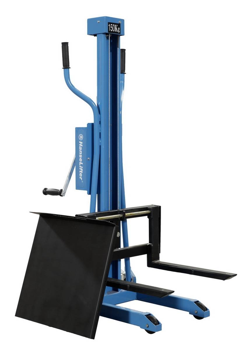 Hanselifter Handwindenstapler HWHH150 Hubhöbe bis 1100mm Tragkraft 150kg