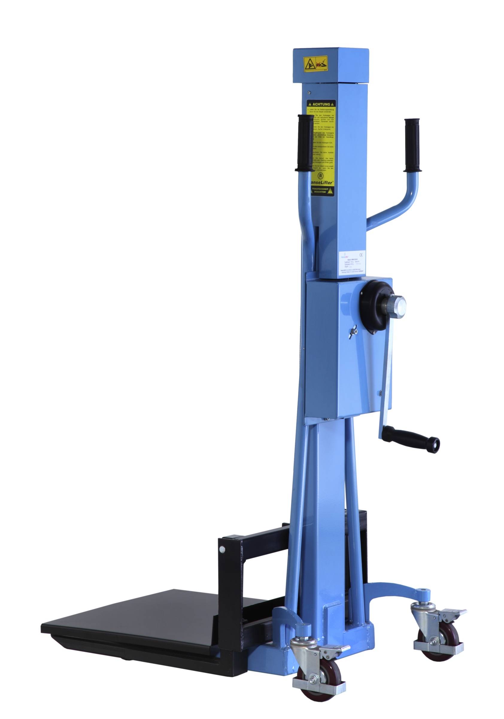 Hanselifter Handwindenstapler HWHH150 Hubhöbe bis 1100mm Tragkraft 150kg