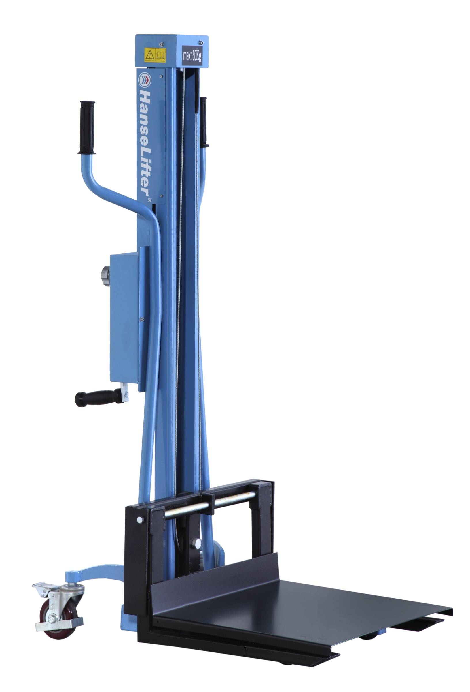 Hanselifter Handwindenstapler HWHH80 Hubhöbe bis 1100mm Tragkraft 80kg