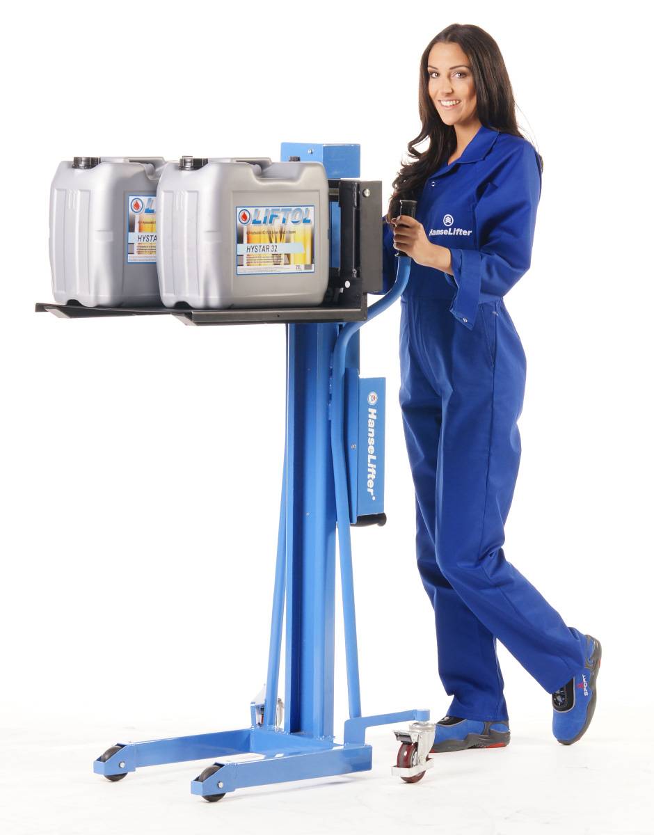 Hanselifter Handwindenstapler HWHH80 Hubhöbe bis 1100mm Tragkraft 80kg