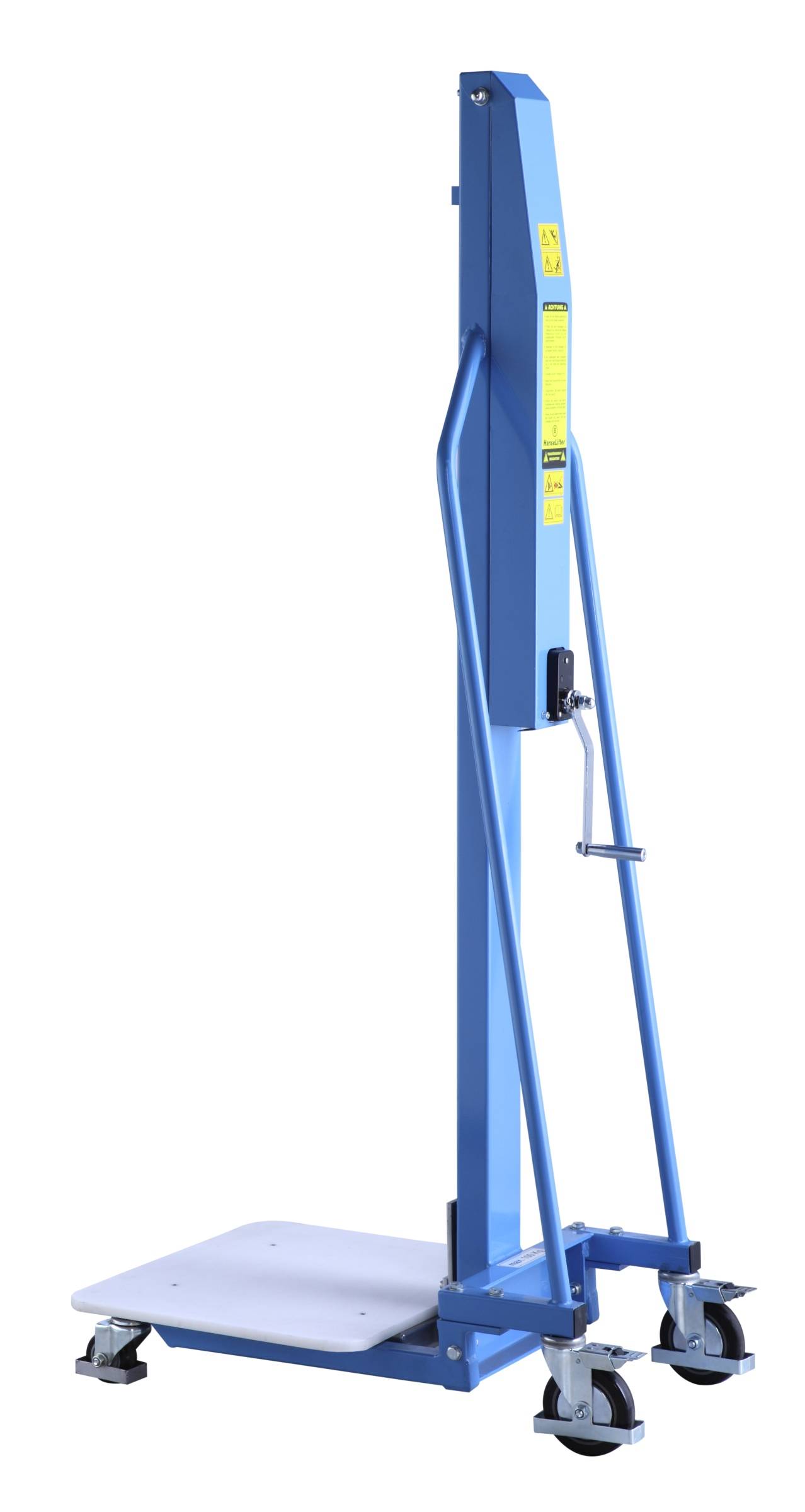 Hanselifter Handwinden-Minilifter MES200 Tragkraft 200kg Hubhöhe 1500mm