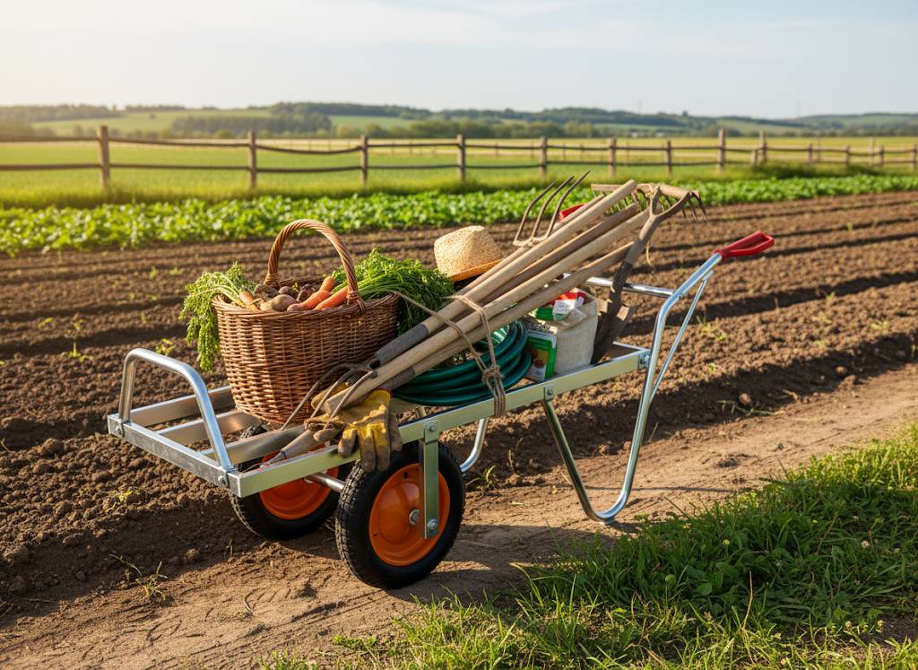 Pro-Bau-Tec Aluminium Schweizer Karre mit pannensicheren PU-Rädern Tragkraft 200kg