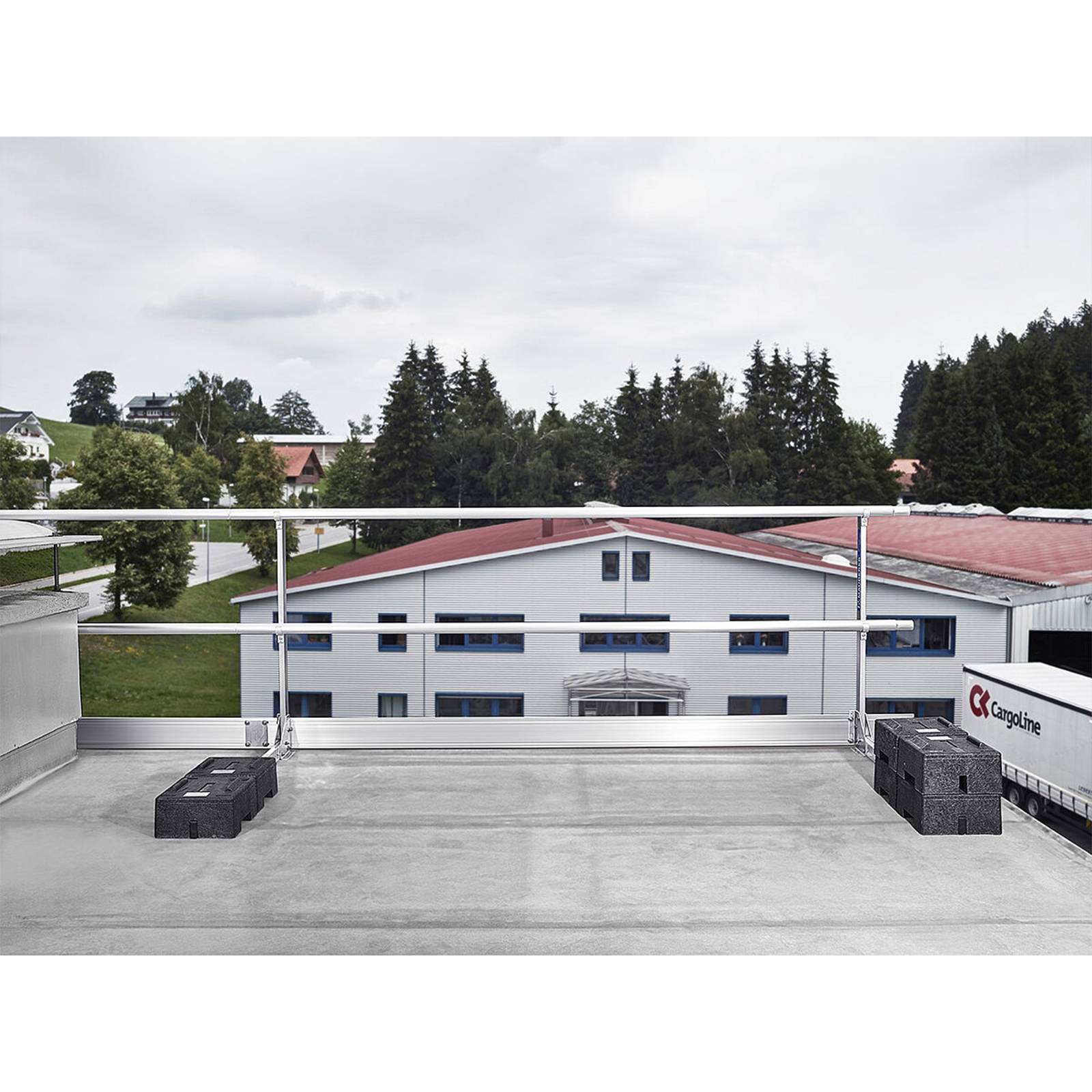 Mauderer Flachdachsicherung NEO 30 10m Set 5m Geländerlänge