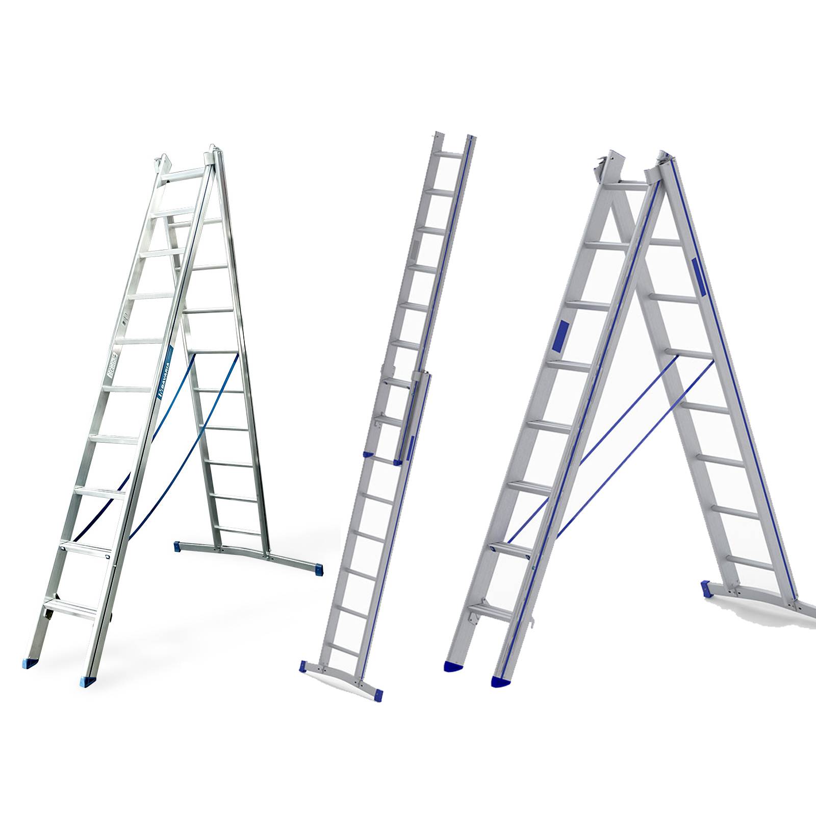 Mauderer Bavaria Hybrid Mehrzweckleiter 740 2x14 Sprossen/Stufen