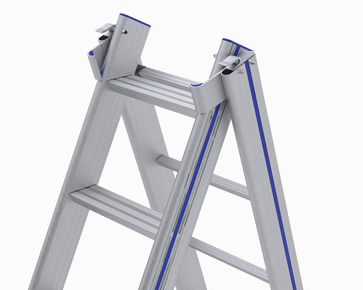 Mauderer Bavaria Hybrid Mehrzweckleiter 740 2x14 Sprossen/Stufen