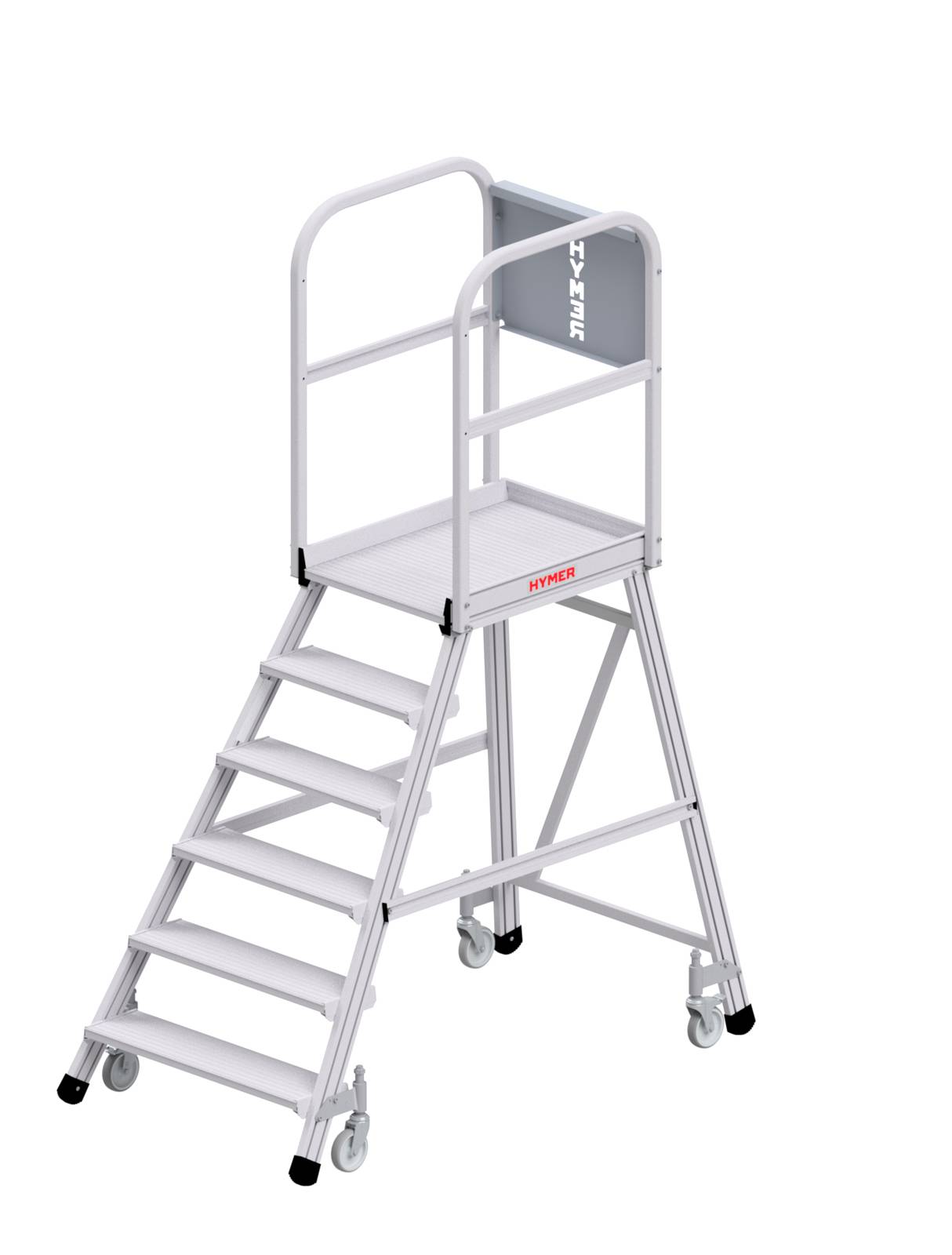 Hymer Podesttreppe fahrbar einseitig begehbar 6 Stufen