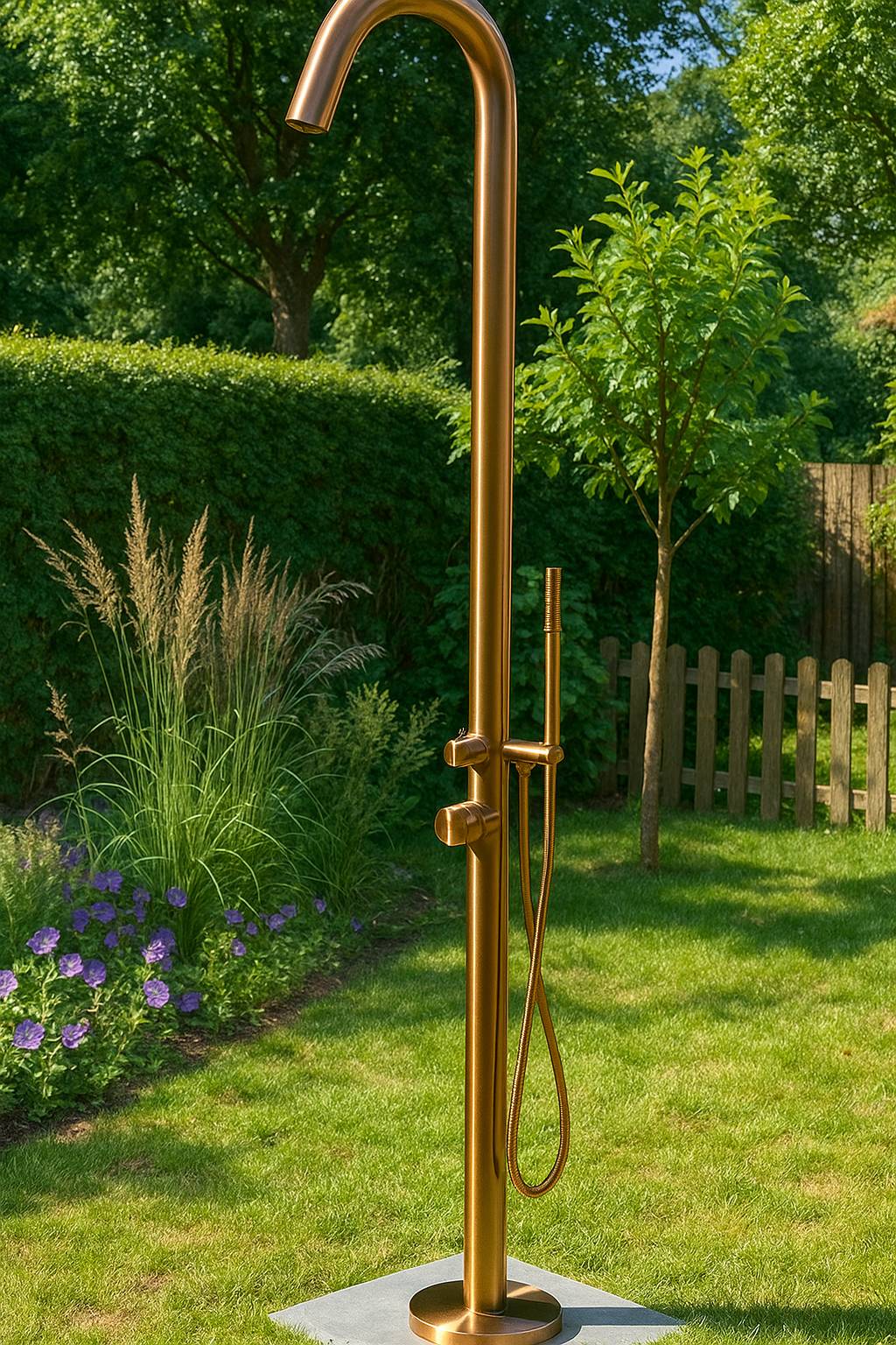 Eichenwald Modell 70 Gartendusche Sylt in Rosé Gold
