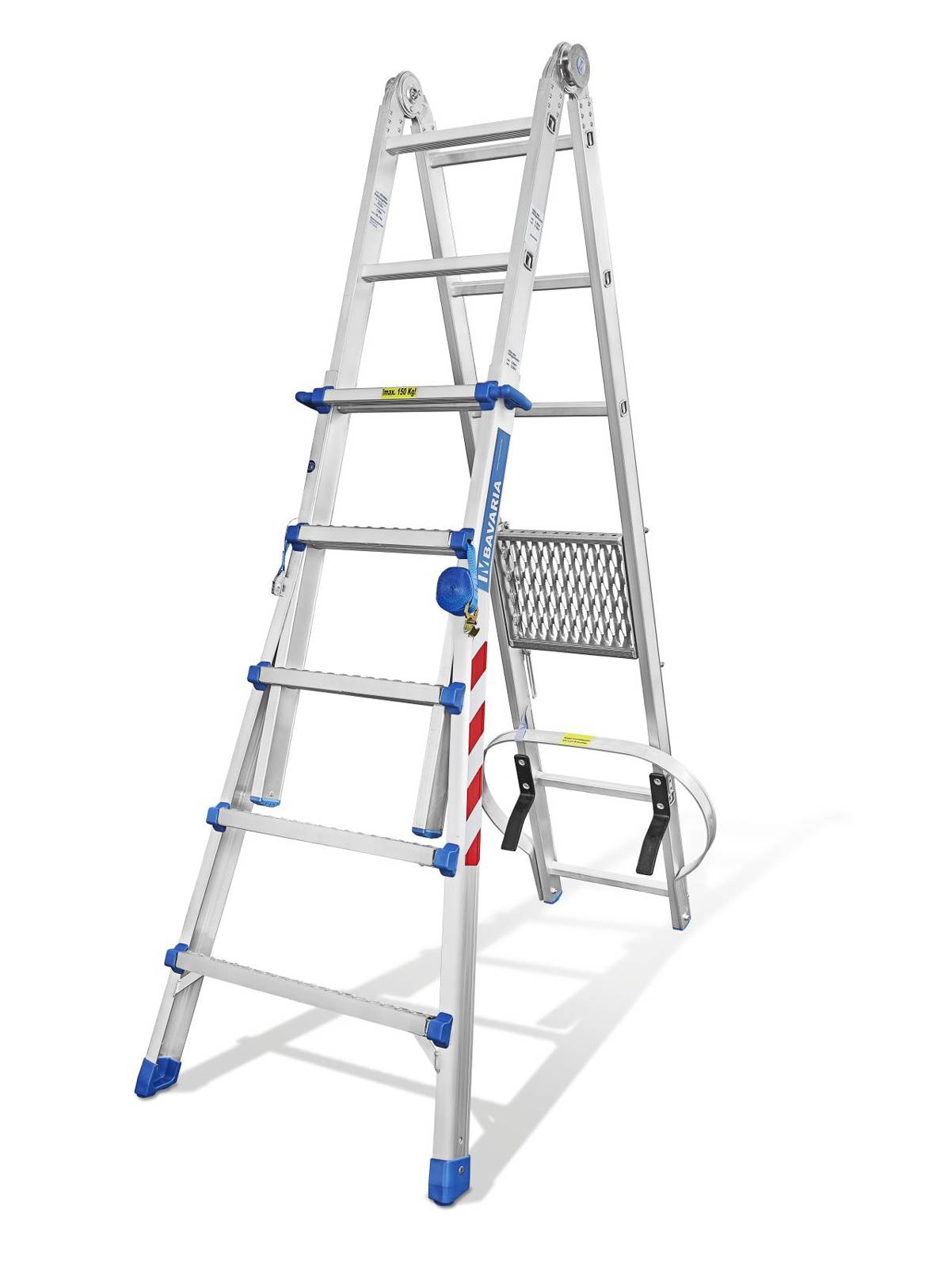 Mauderer Bavaria LKW Enteisungsleiter 991 mit einem Stahlbolzengelenk 3x5 Sprossen