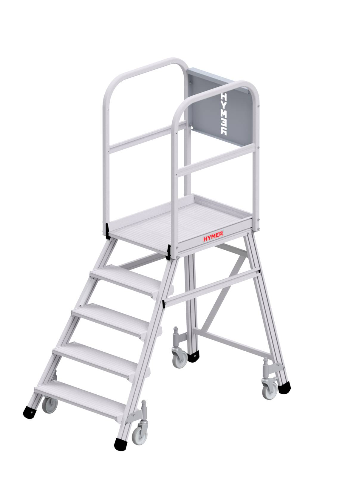 Hymer Podesttreppe fahrbar einseitig begehbar 5 Stufen