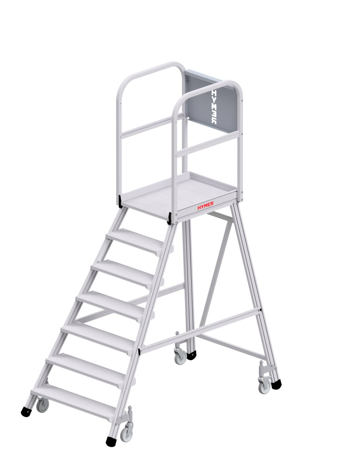 Hymer Podesttreppe fahrbar einseitig begehbar 7 Stufen