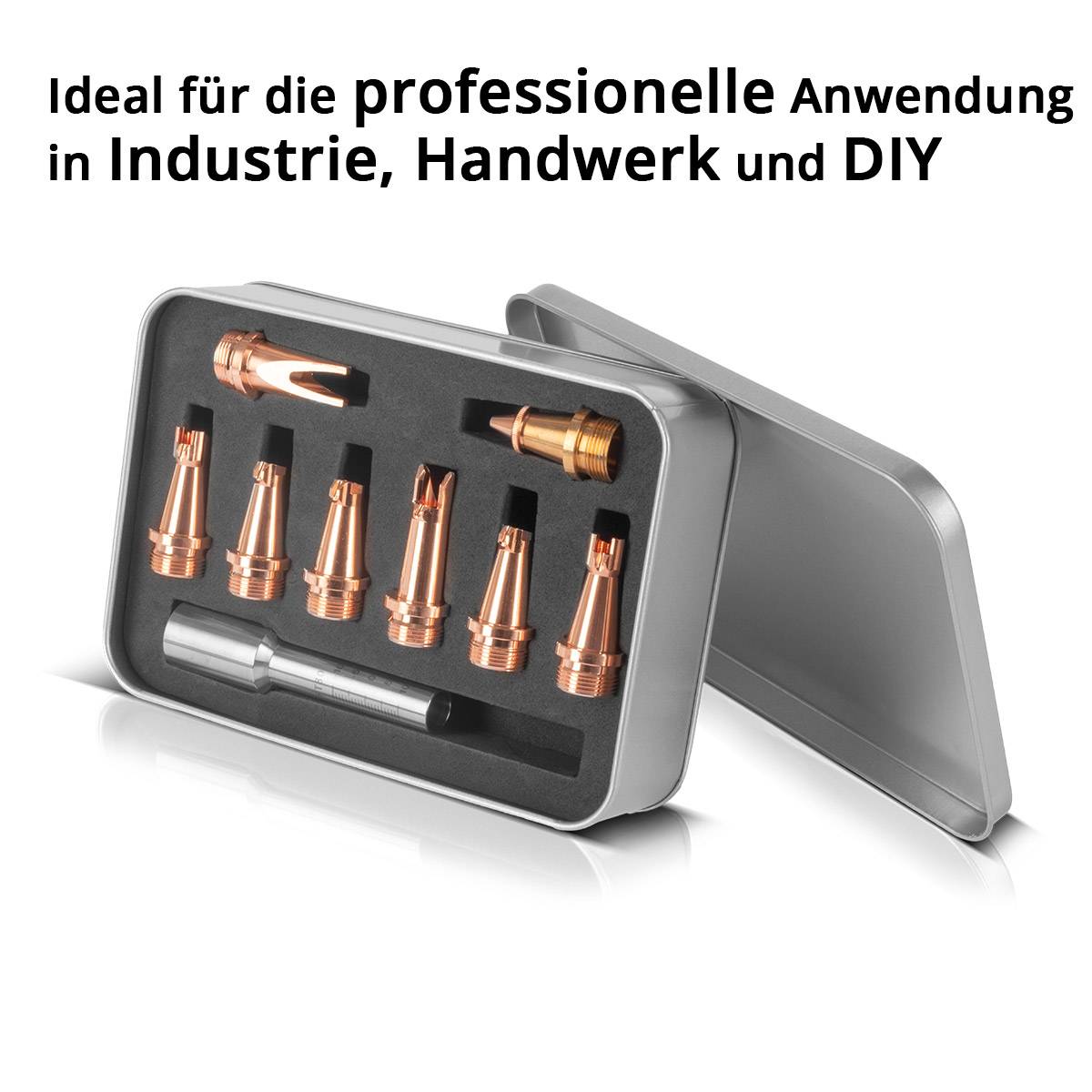 STAHLWERK Laser-Düsen 9er Set Profi-Zubehör für Laser-Schweißbrenner SUP 23T