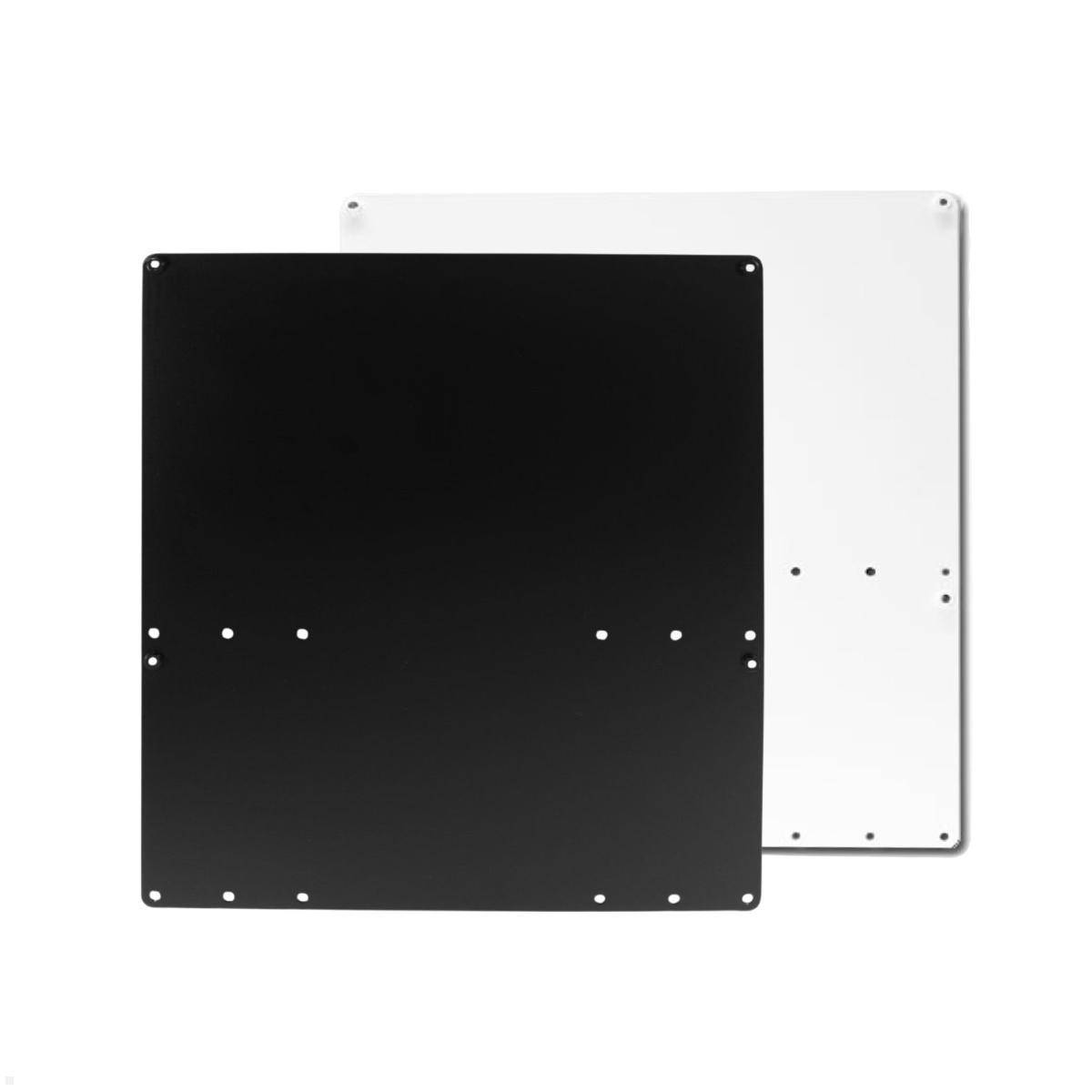 MonLines V100 VESA-Versatz Adapter, unten auf Bildschirmmitte, schwarz