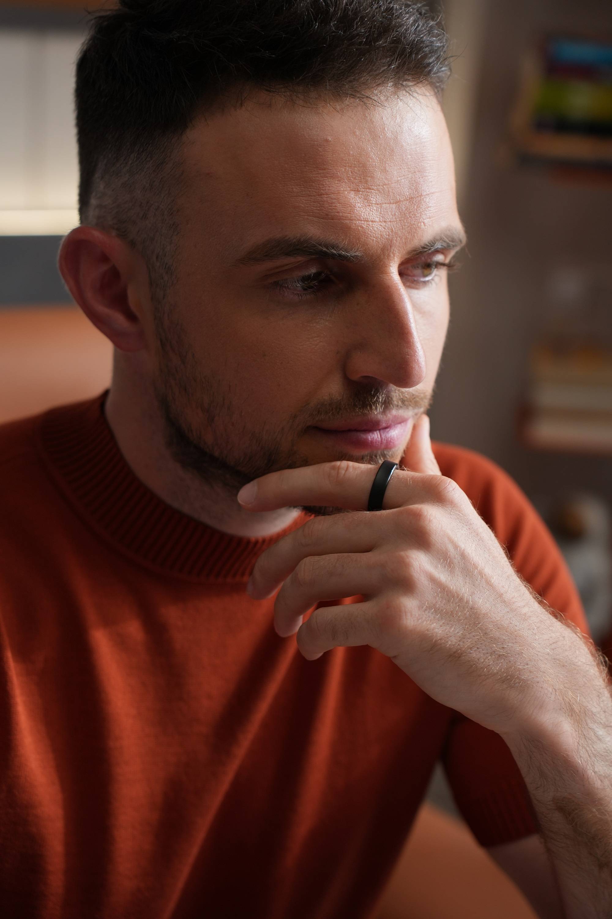 RINGCONN Smart Ring Gen2 Schwarz - mit Zusatzfunktion: Schlaf-Apnoe-Erkennung