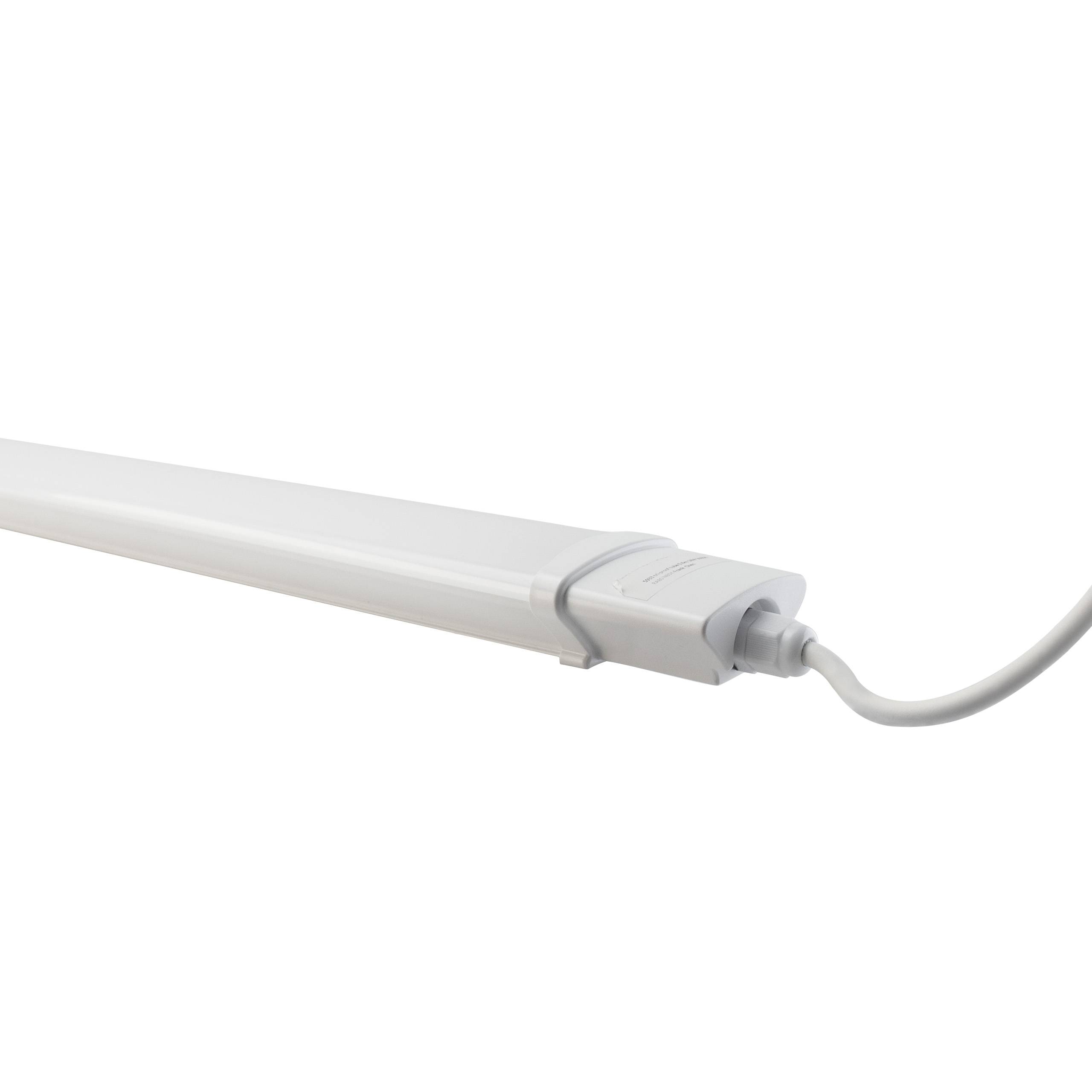 Spectrum LED LIMEA PLUG 150cm Feuchtraumleuchte 45W 6000lm mit Schalter 120° weiß 230V IP65 Neutralweiß 4000K