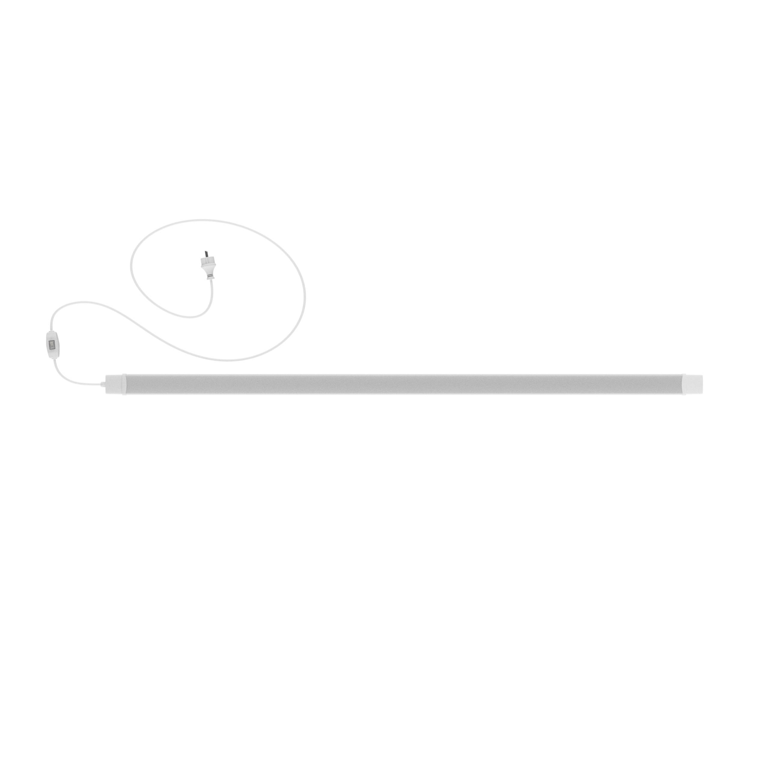 Spectrum LED LIMEA PLUG 150cm Feuchtraumleuchte 45W 6000lm mit Schalter 120° weiß 230V IP65 Neutralweiß 4000K