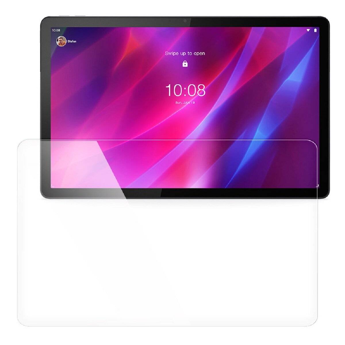 9H Schutz Glas Display Folie Tablet Tempered Glass kompatibel mit Lenovo Tab One 8.7" 2025