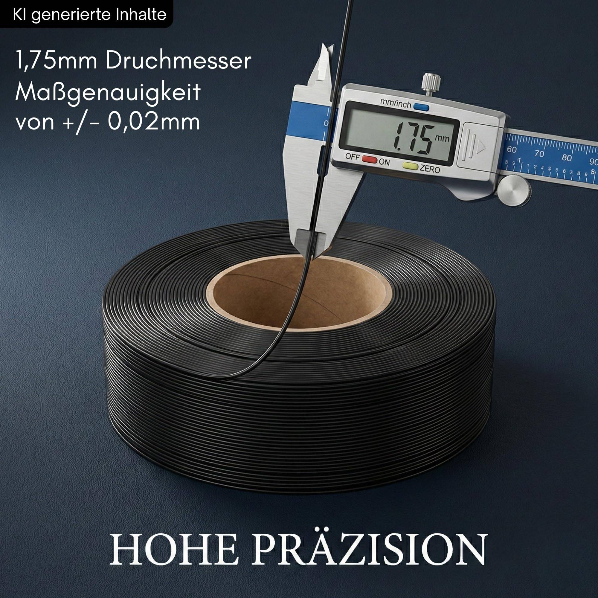 Filament PETG HF 1kg Spule Refill passend für Bambu Lab Prusa 1,75mm schwarz