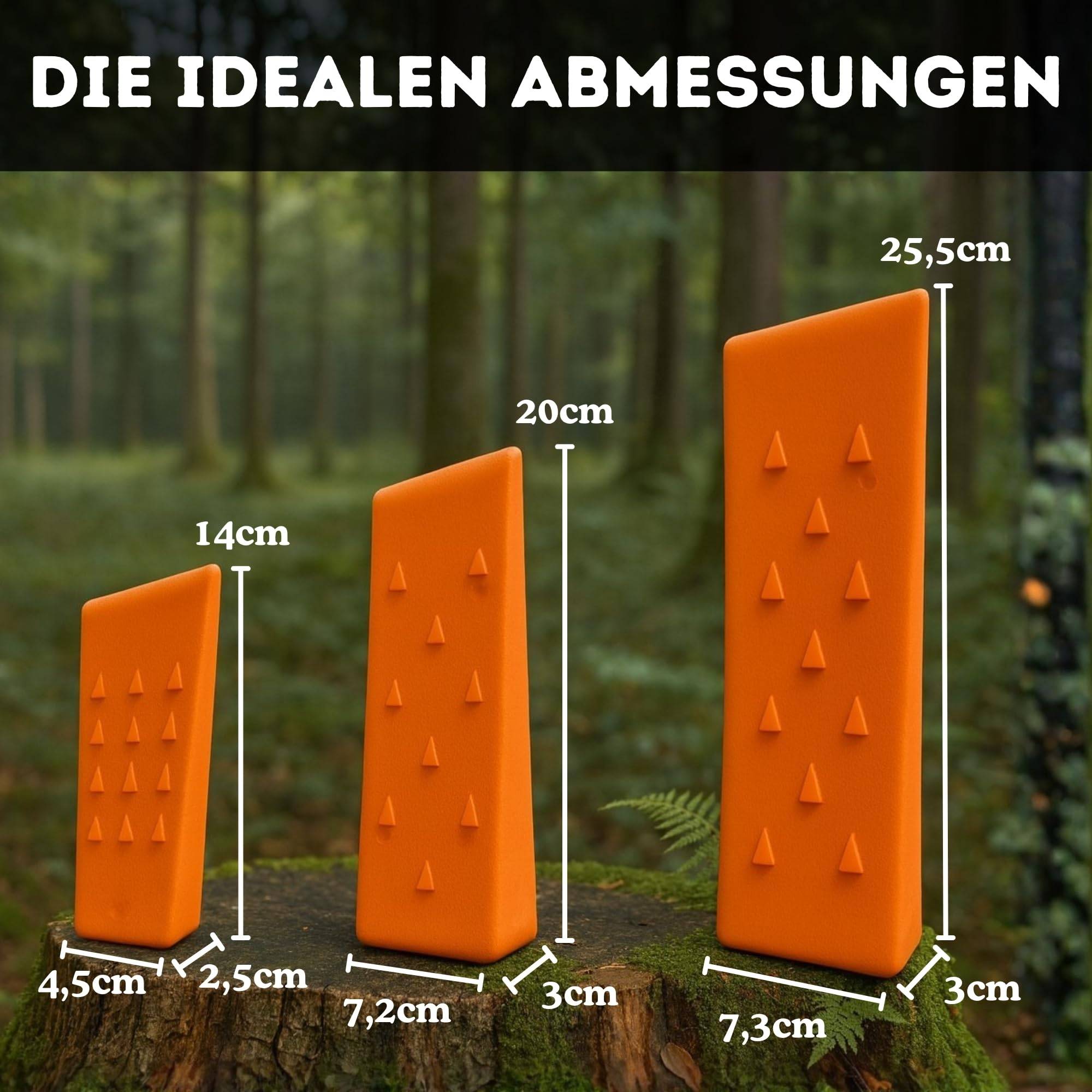 Fiberglas Spaltaxt 2000g Kohlenstoff Stahl Axt mit langem Stiel + Fällkeile Spaltkeile Set Forst