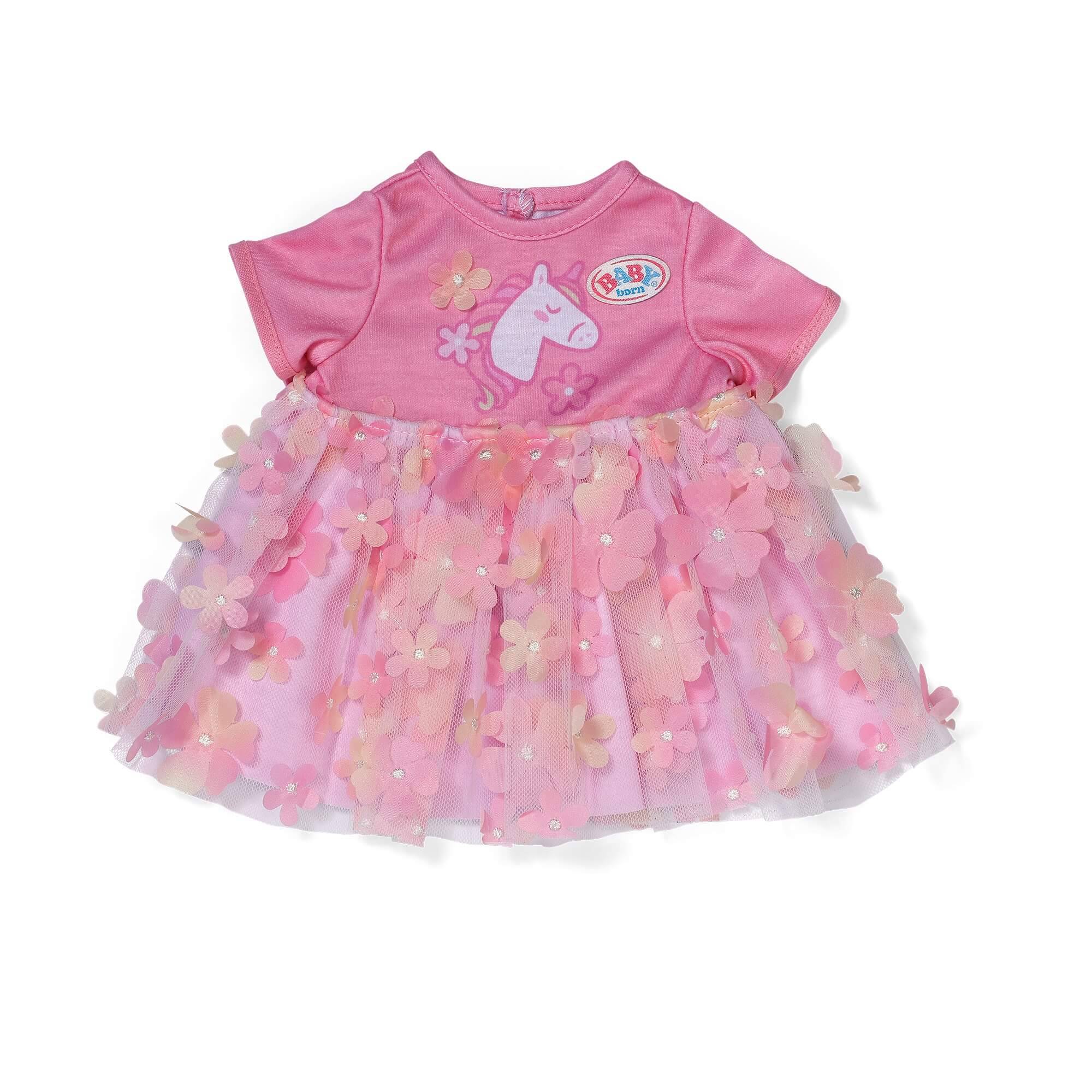 Zapf Creation 839393 - BABY born Blütenkleid 43 cm