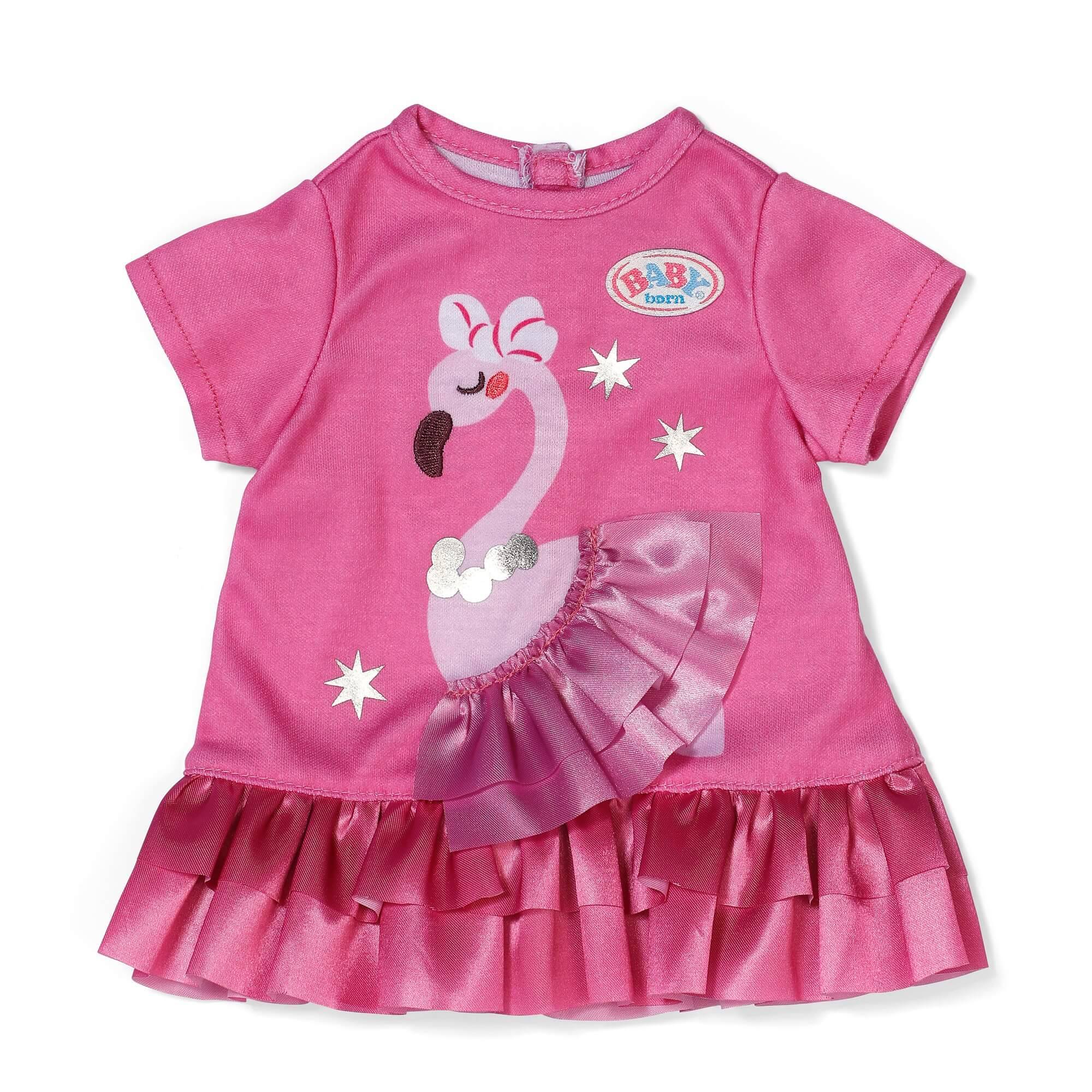 Zapf Creation 839423 - BABY born Kleid Flamingo 43cm