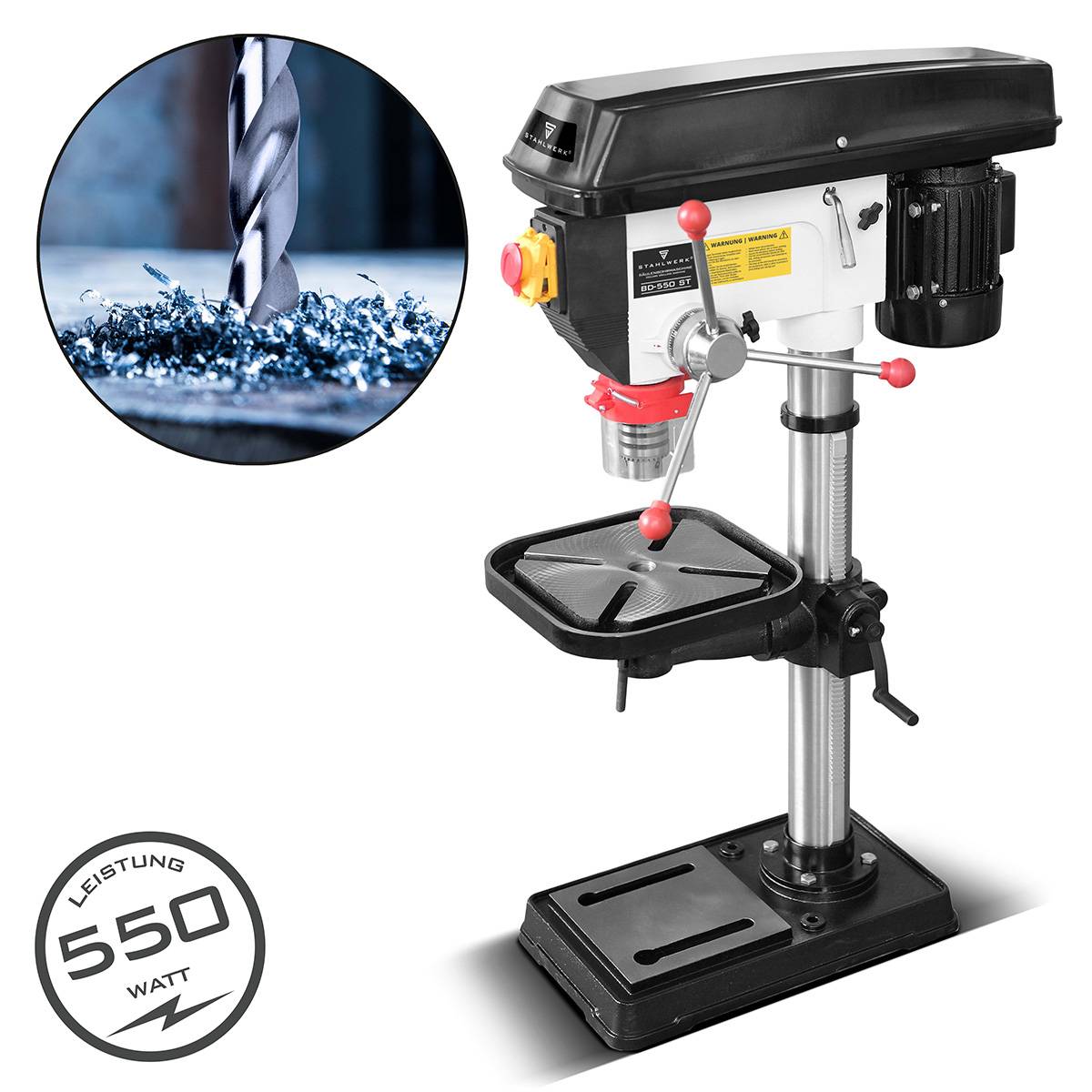 BD-550 ST Säulenbohrmaschine 550W Leistung