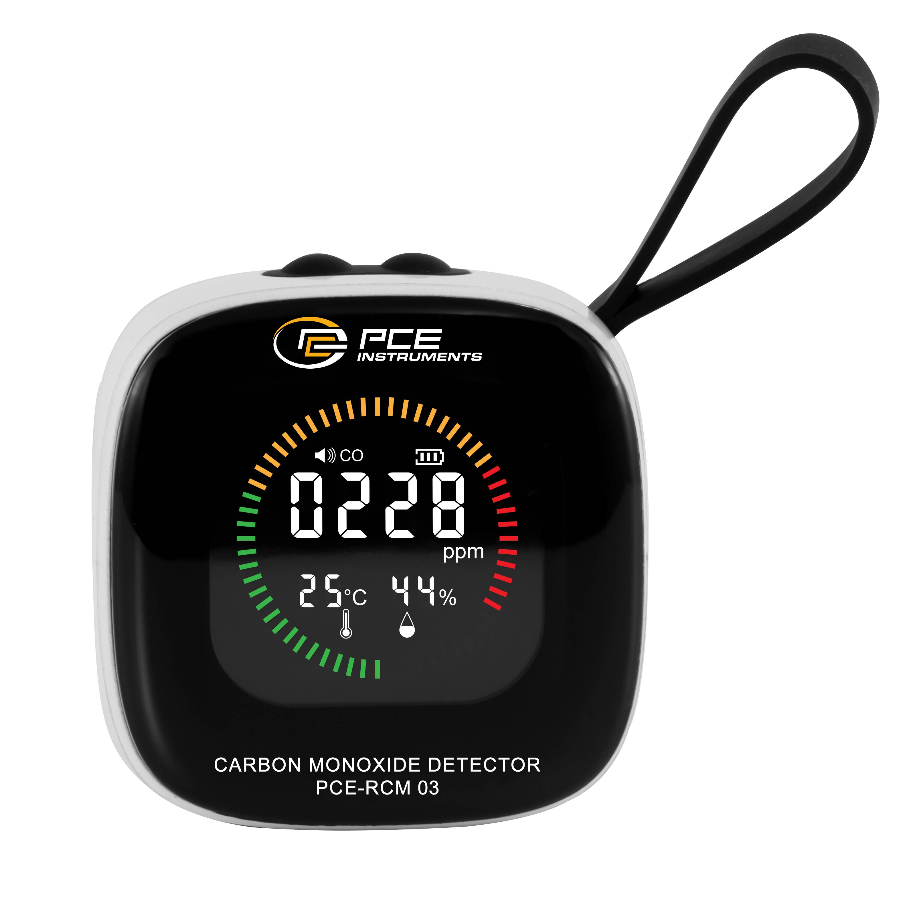 PCE Instruments CO2 Detektor PCE-RCM 03 |CO 0 ... 500 ppm |Feuchte relativ 20 ... 85 % |Temperatur -10 ... +50 °C |IP20