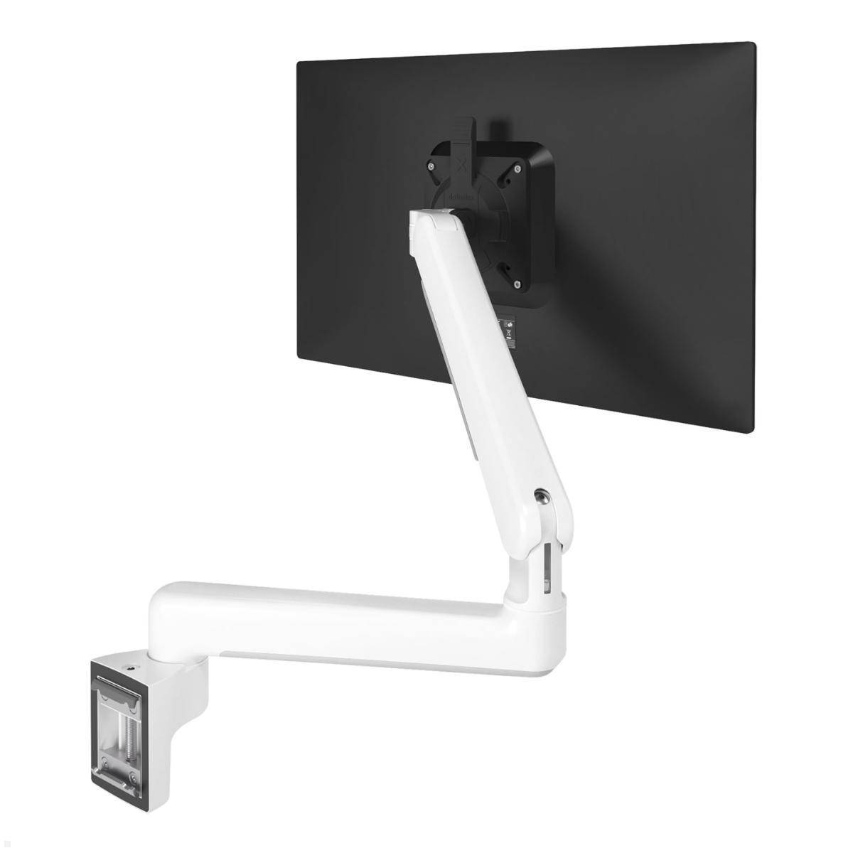 Dataflex Viewprime plus schwenkbare Monitorhalterung für Systemschiene, weiß