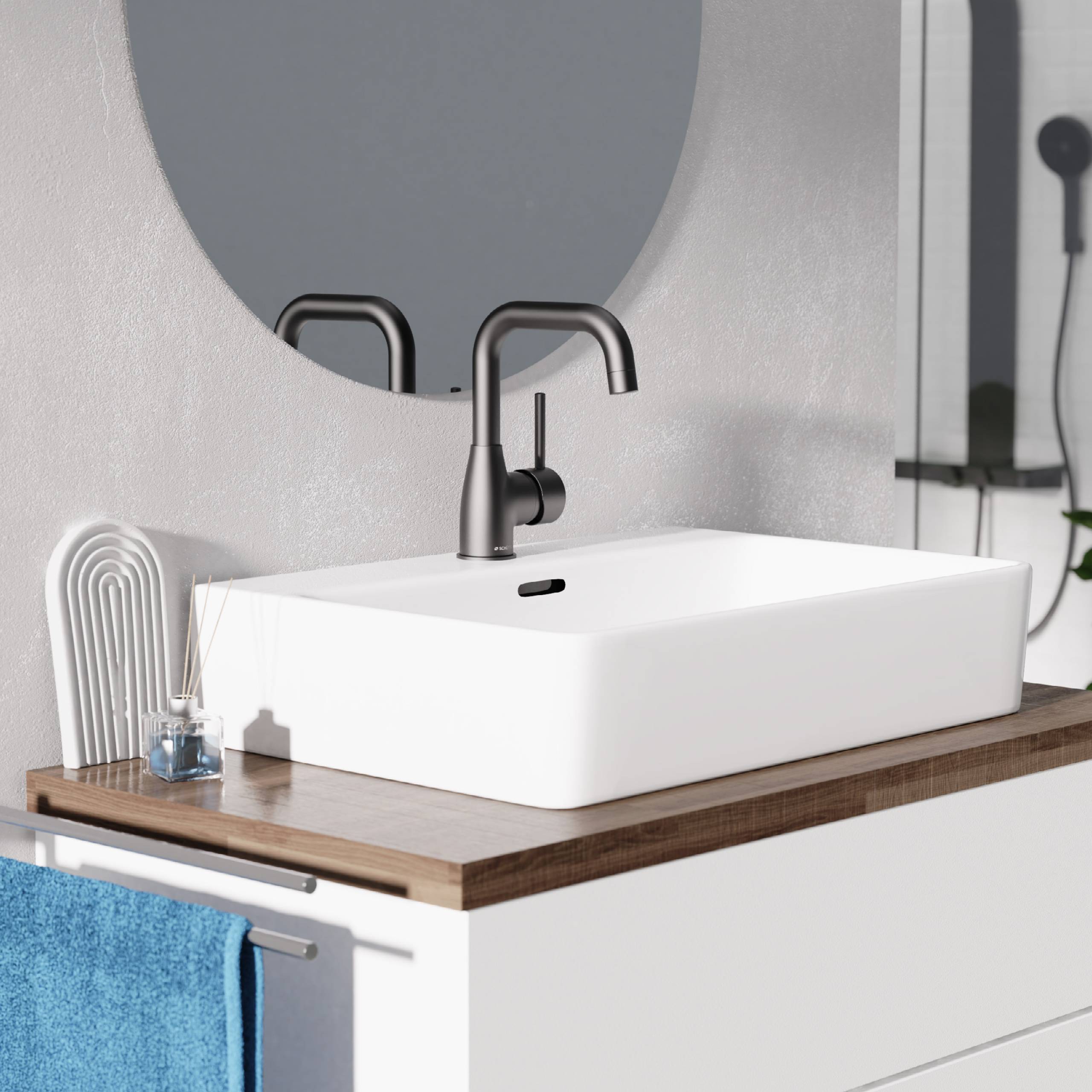 RAVENNA Waschtischarmatur, Schwarz matt