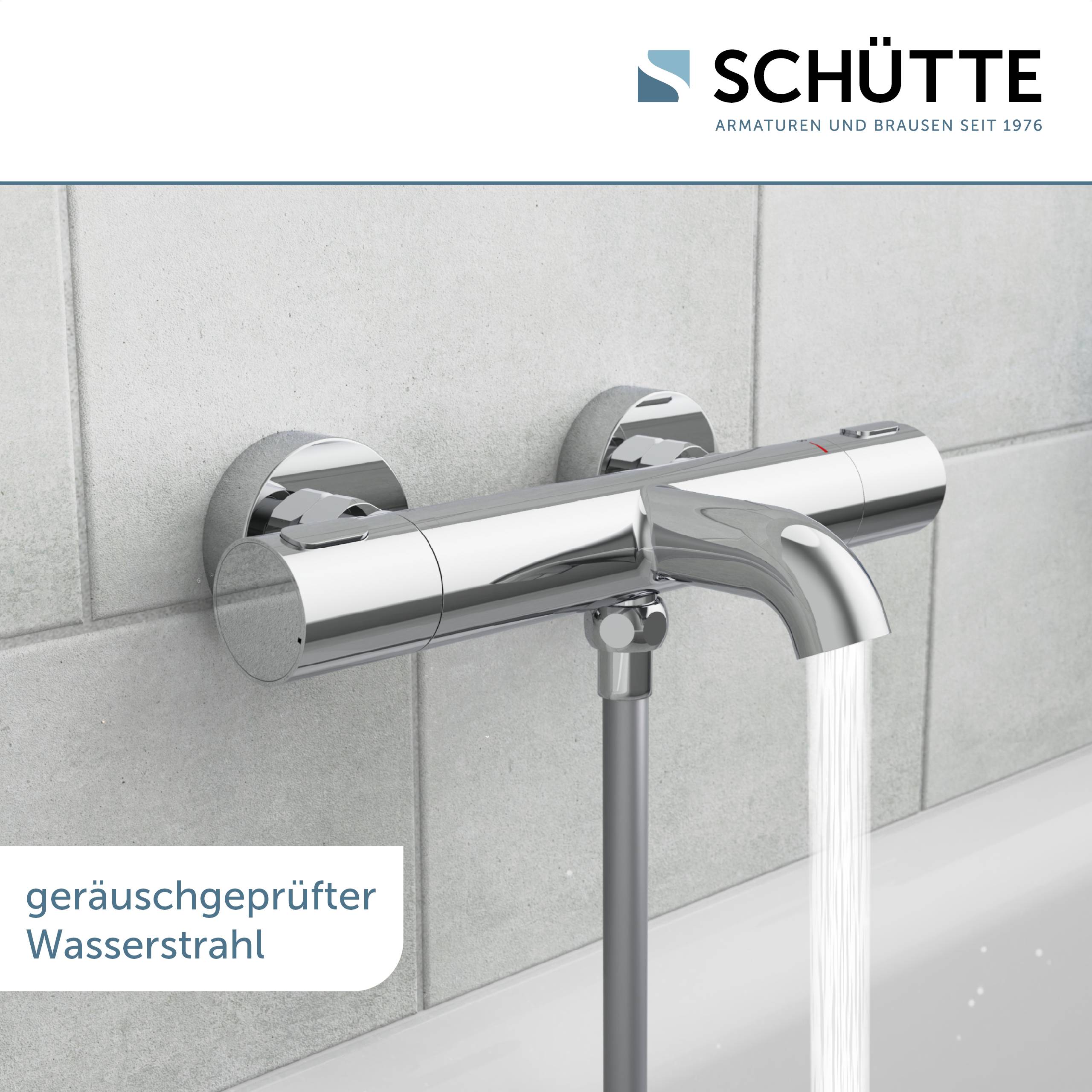 MONZA Thermostat Wannenfüllarmatur, Chrom