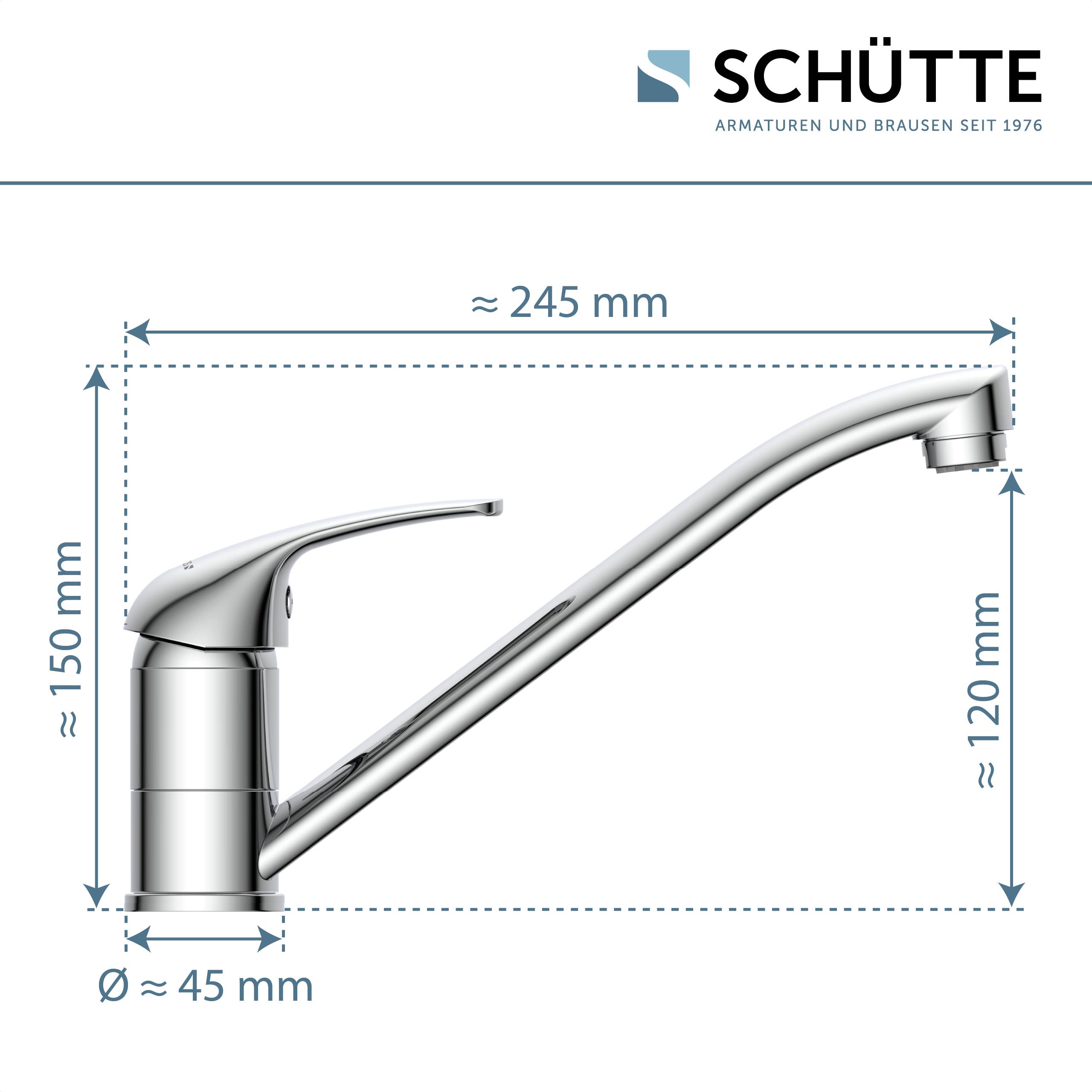 GENUA Spültischarmatur Niederdruck, Chrom