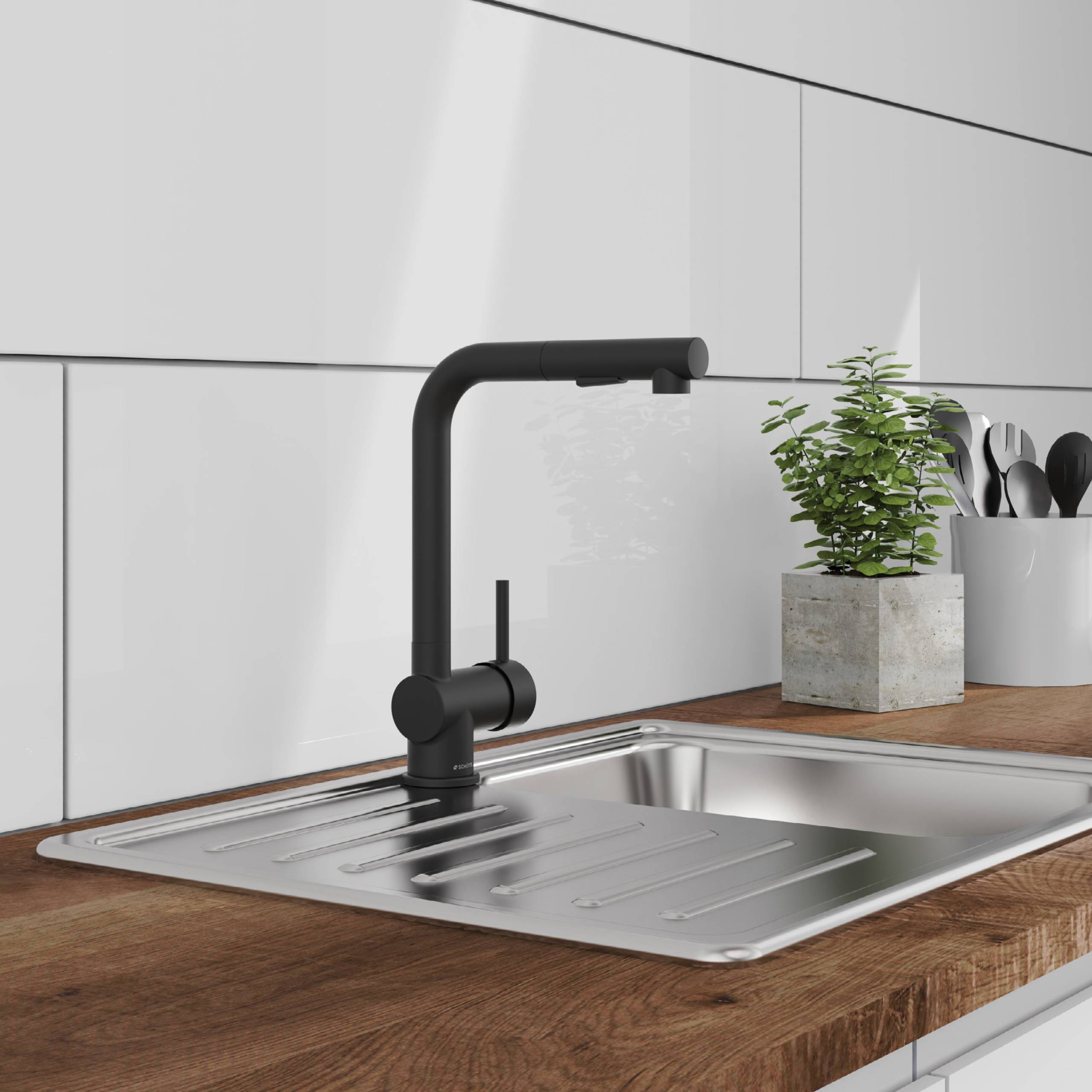PARMA Spültischarmatur, Schwarz matt