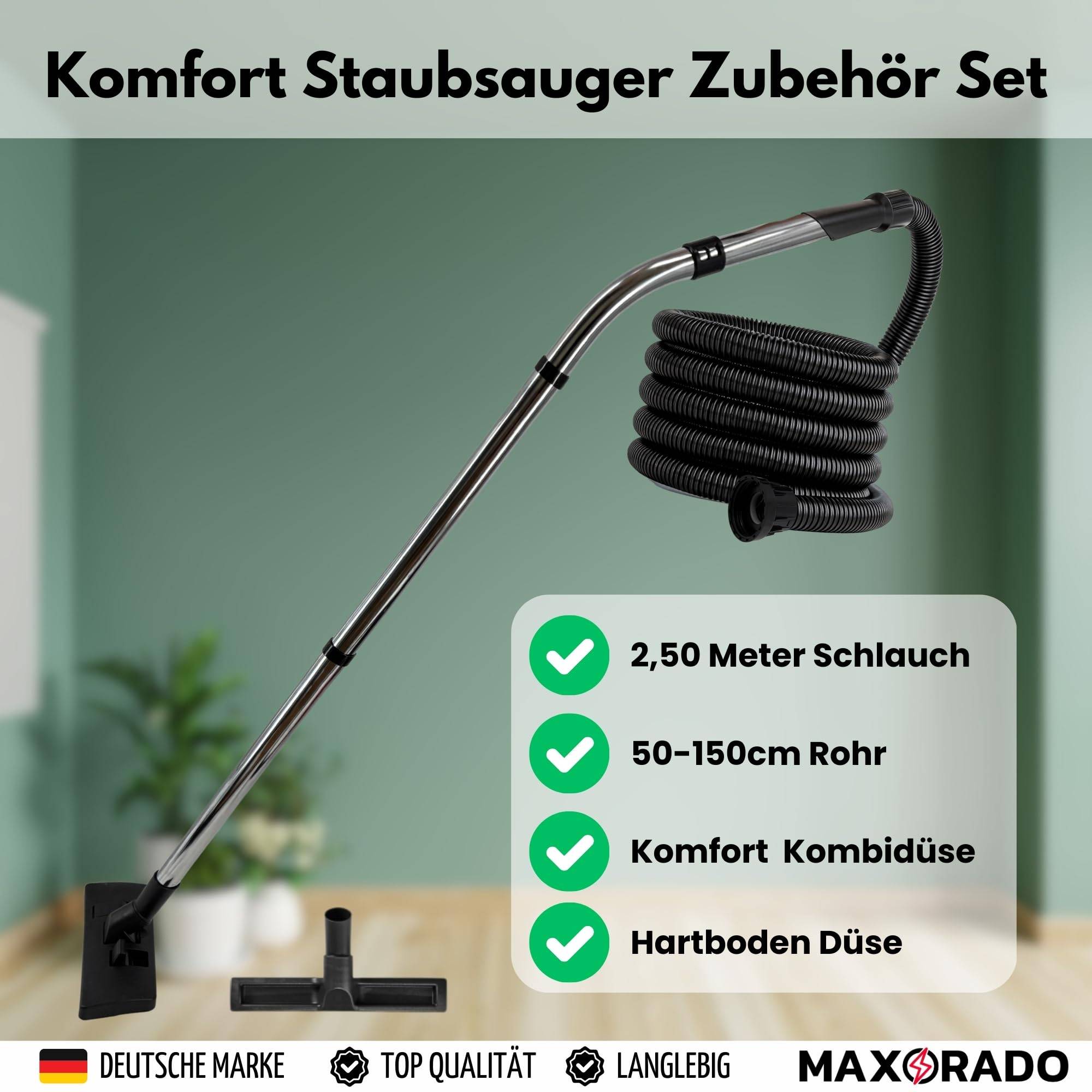 Ersatzteile Set für Numatic Henry Hetty James Basil David Edward George I Bodendüse + Schlauch + Staubsaugerrohr + Parkettdüse I Staubsauger Rohr