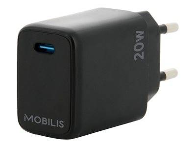 Mobilis Netzteil - schnell - 20 Watt - PD/PPS (USB-C)Schwarz - Europa