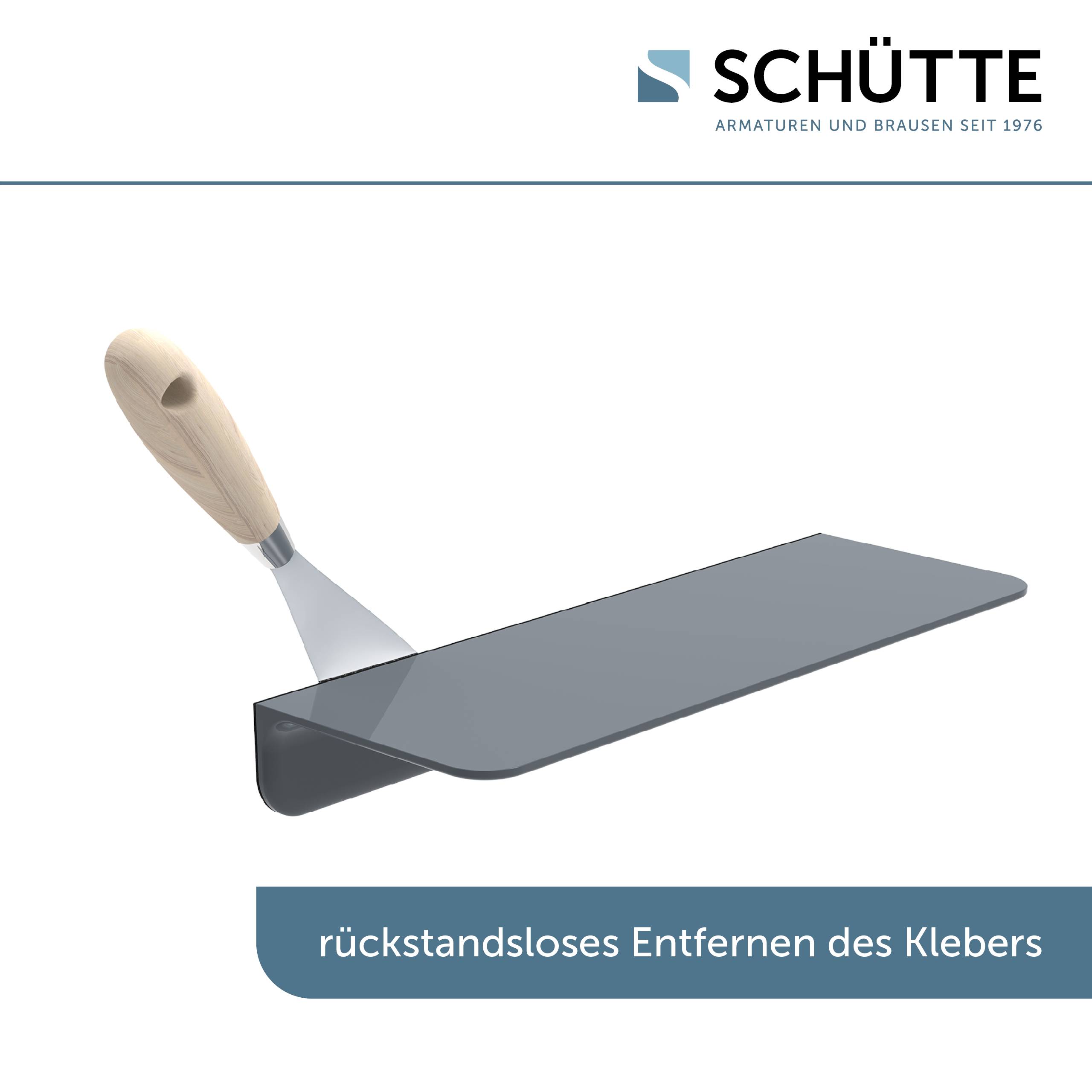 Duschablage, Anthrazit, zum Kleben