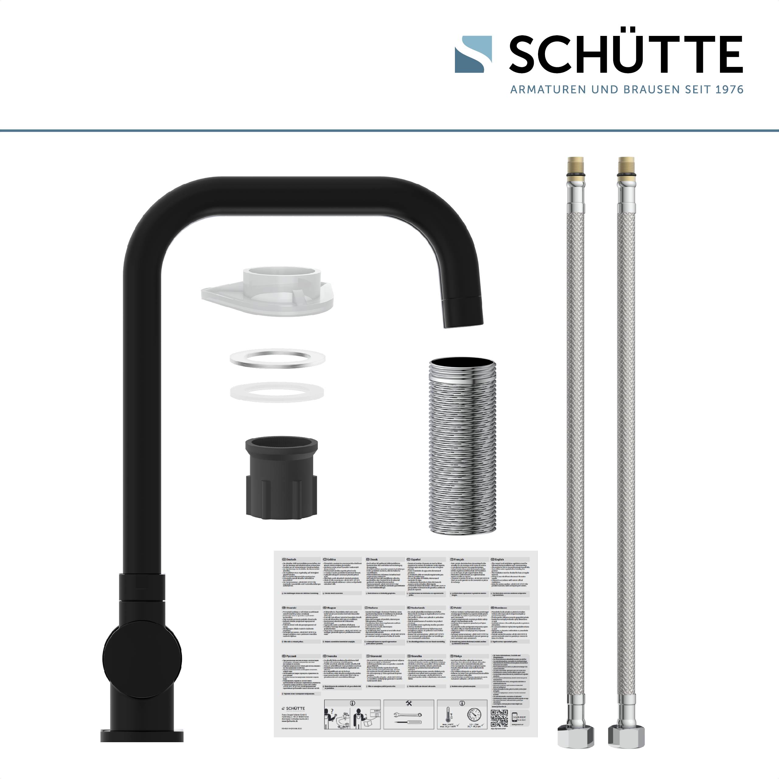 WINDOW Spültischarmatur, Schwarz matt