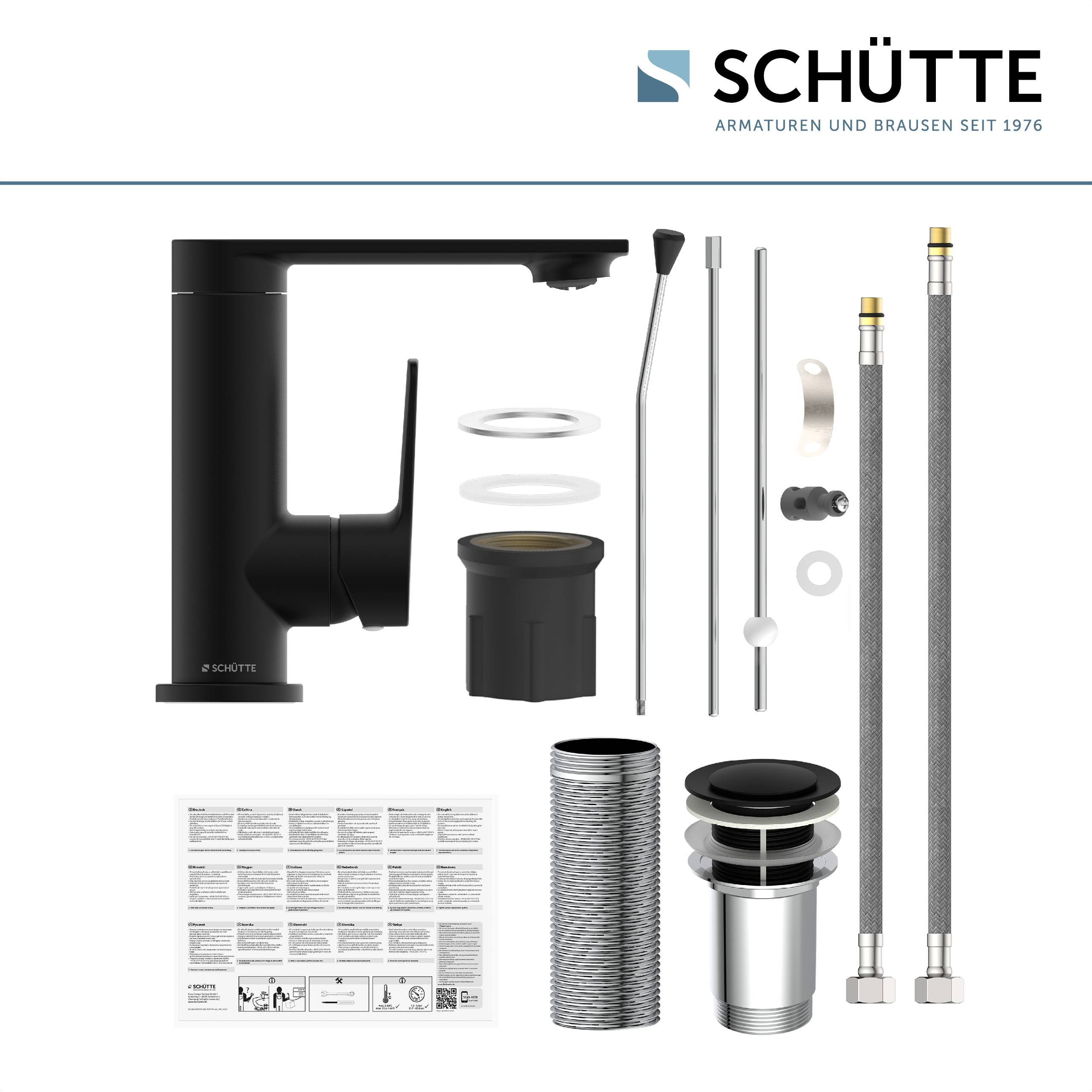 ARIZONA Waschtischarmatur, Schwarz matt