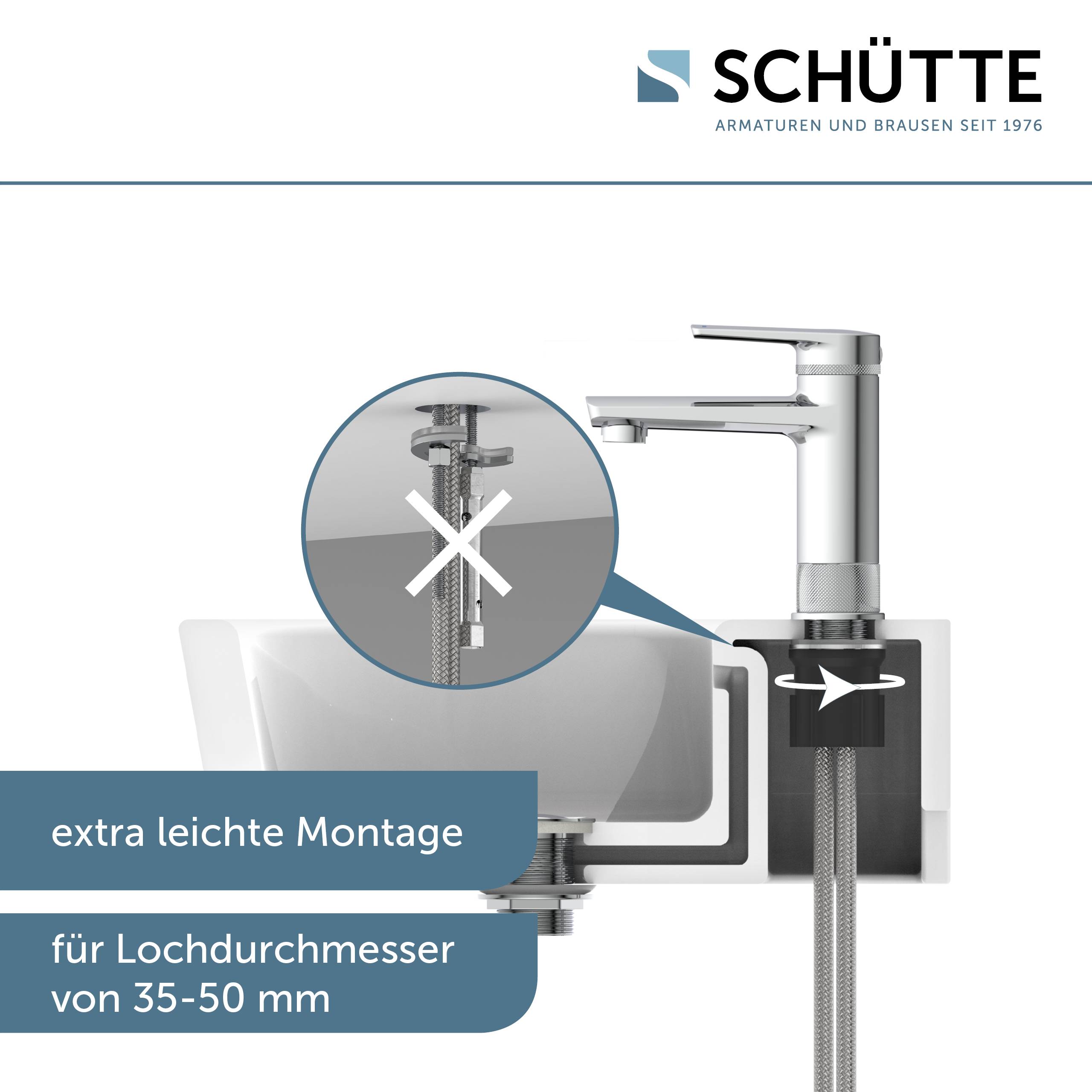 LIVERPOOL Waschtischarmatur, Chrom