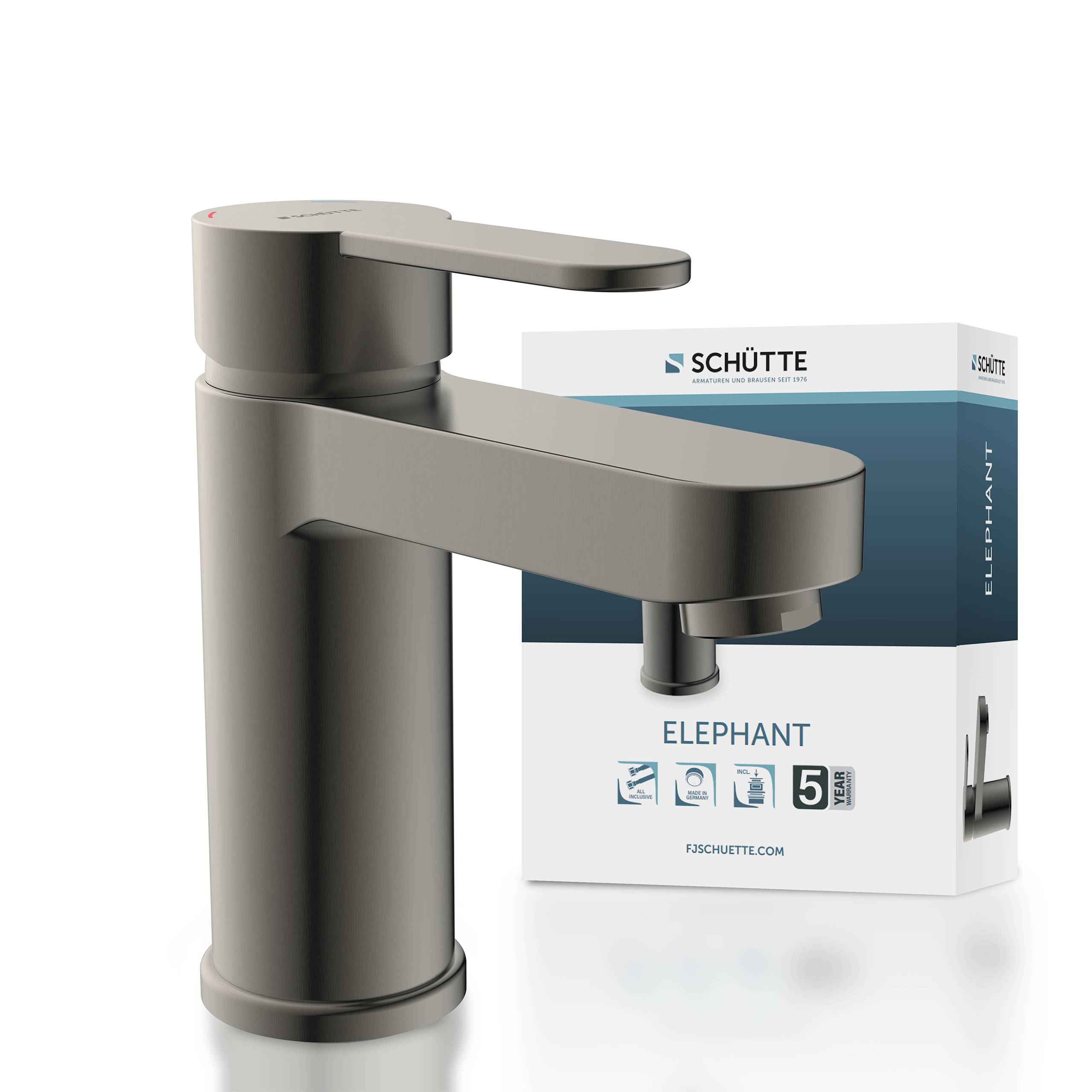 ELEPHANT Waschtischarmatur, Graphit matt