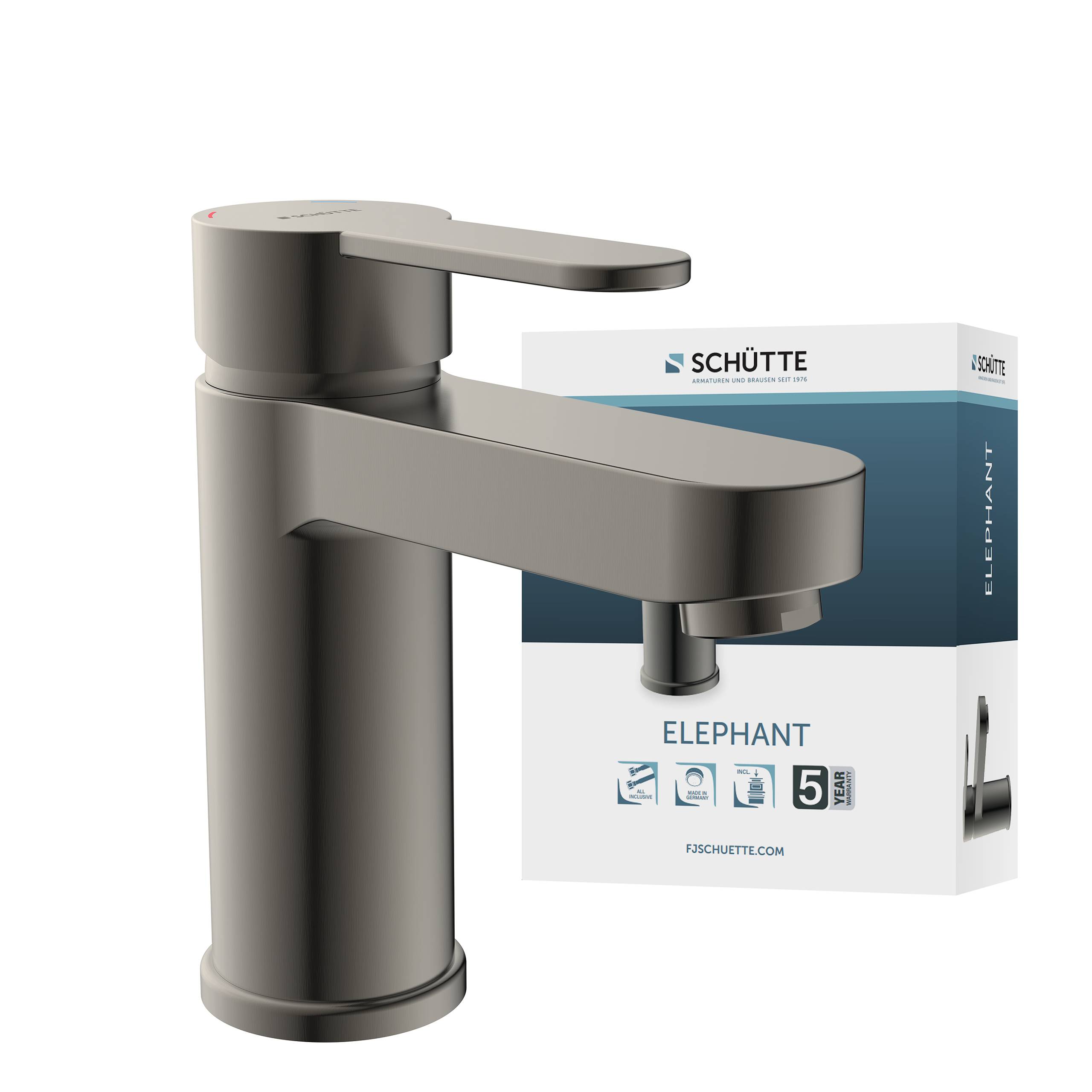 ELEPHANT Waschtischarmatur, Graphit matt
