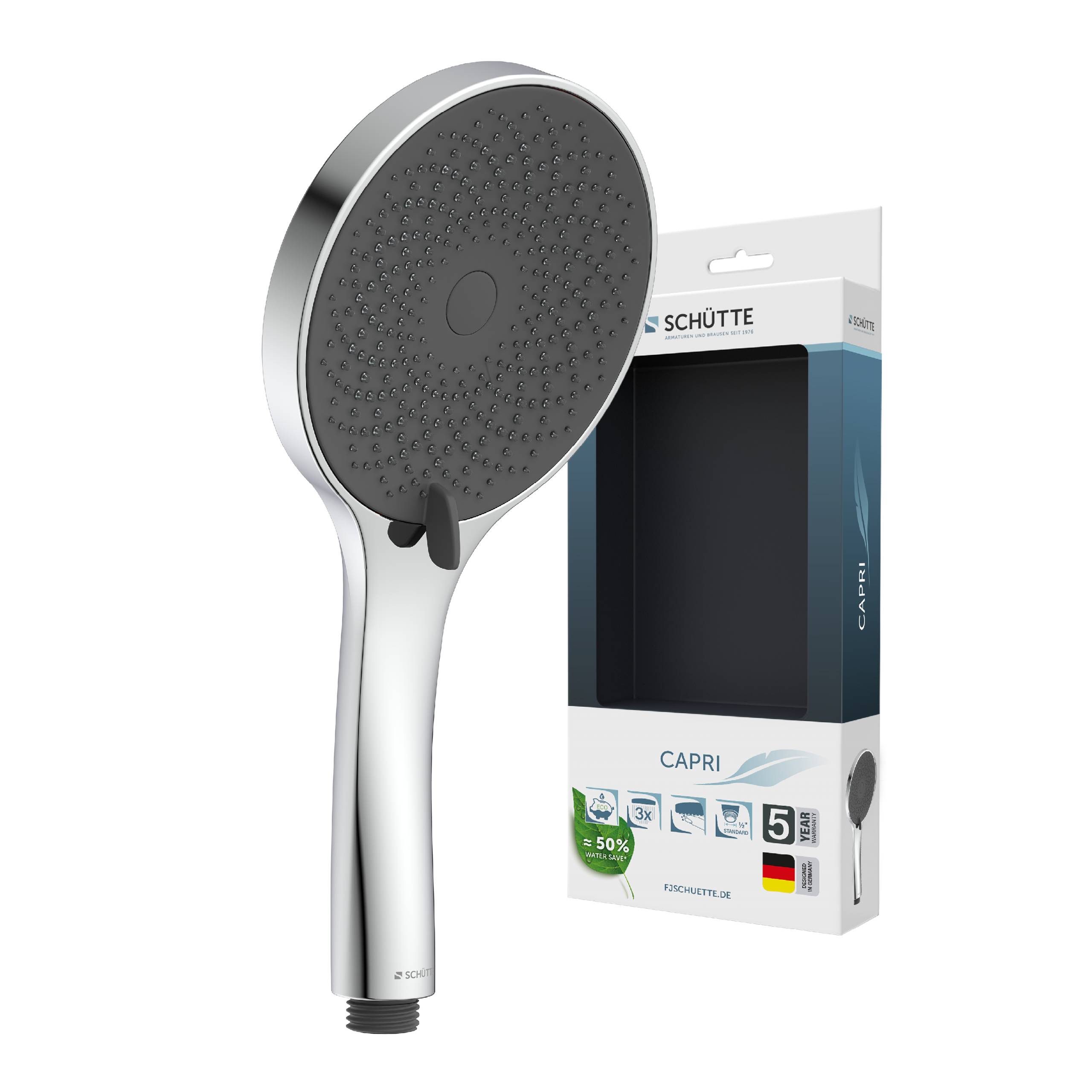 CAPRI Handbrause, Chrom/Anthrazit