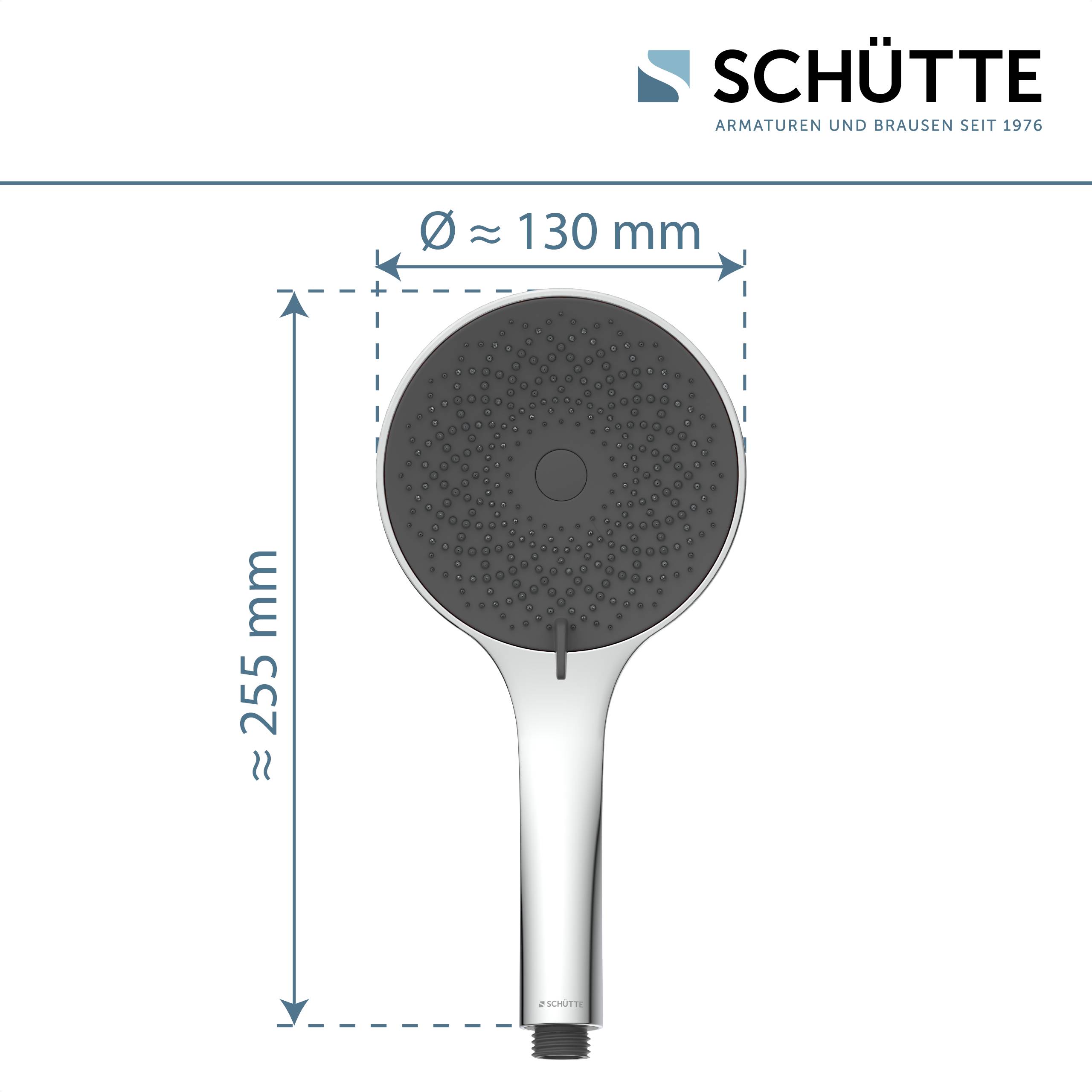 CAPRI Handbrause, Chrom/Anthrazit